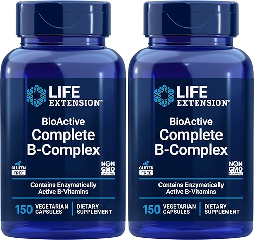 Life Extension BioActive Complejo B completo, 150 cápsulas vegetales (paquete de 2)