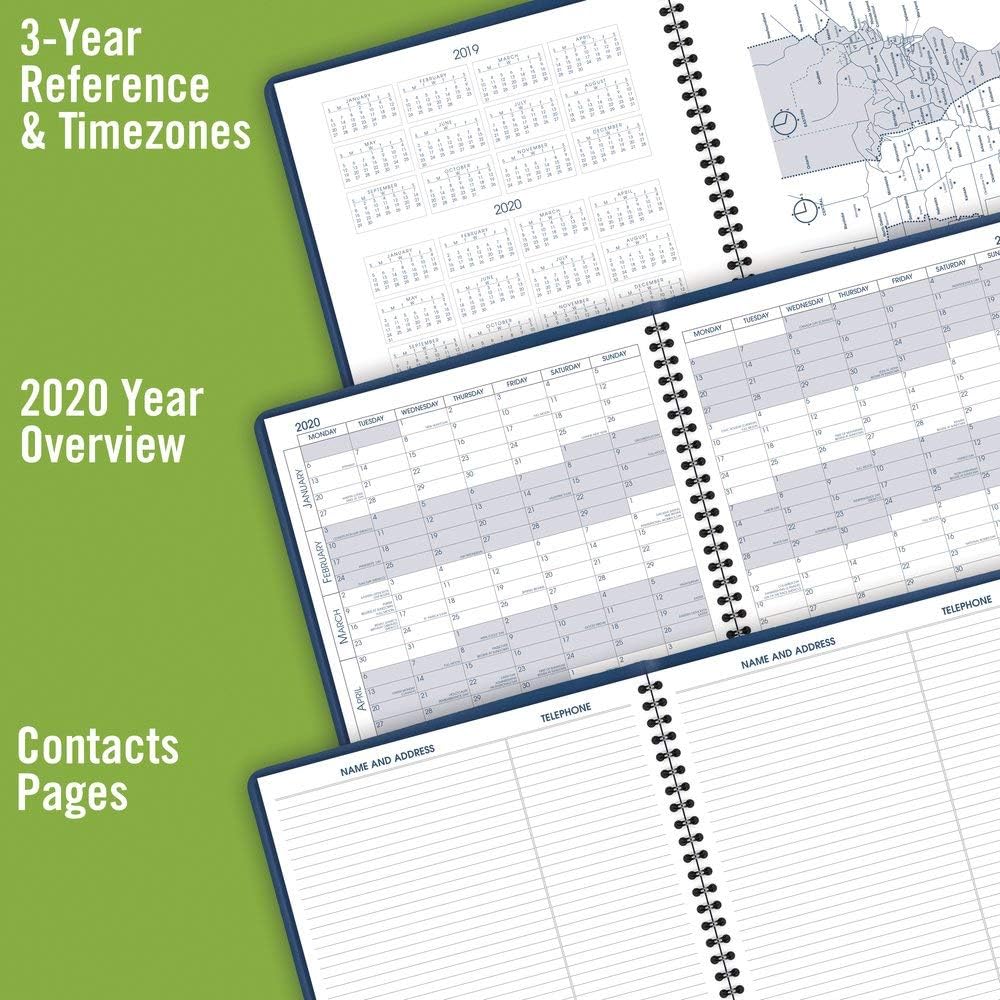 AT-A-GLANCE 2020 Monthly Planner, 9" x 11", Large, Blue (7025020) (702502020)