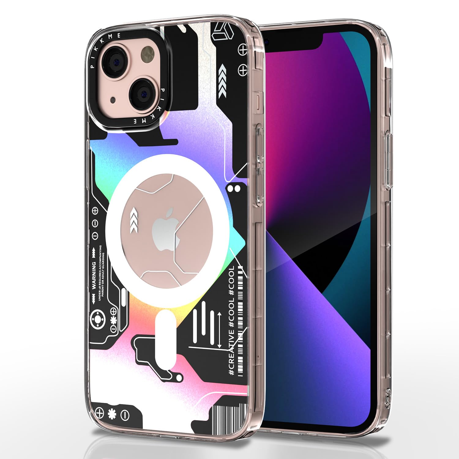 Pikkme Back Cover | Full Camera Protection | Wireless Charging Magnetic Support Mag-Safe Case | Shockproof Bumper Case for iPhone 13 (Black) (B0CK7XF6WR) Amazon Price History, Amazon Price Tracker