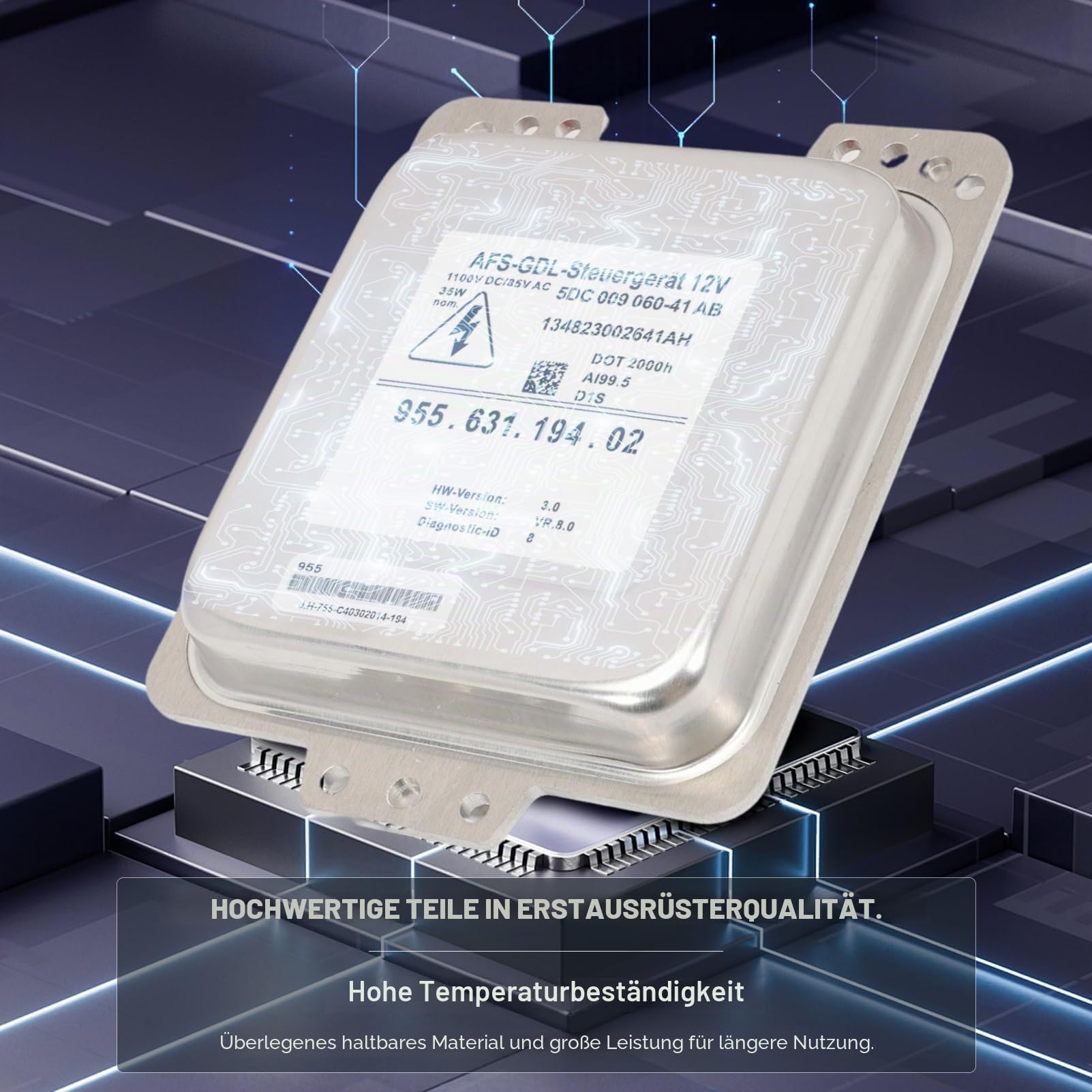 D1S Vorschaltgerät Xenon Ballast HID 95563119402 für Cayenne 957 2007-2010 Xenon-Scheinwerfervorschaltgerät 5DC00928500 35W 85V