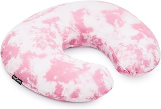 Dream On Me Beeboo Nursing Pillow & Positioner for Breastfeeding & Bottle Feeding, Soft Breathable Washable Cover, Pink