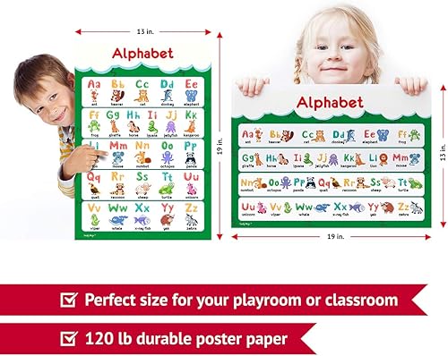 Miniatura 4 de 11 carteles educativos para niños pequeños y niños  perfecto para niños preescolares y guarderías  cartel abecedario ABC, números, tabla
