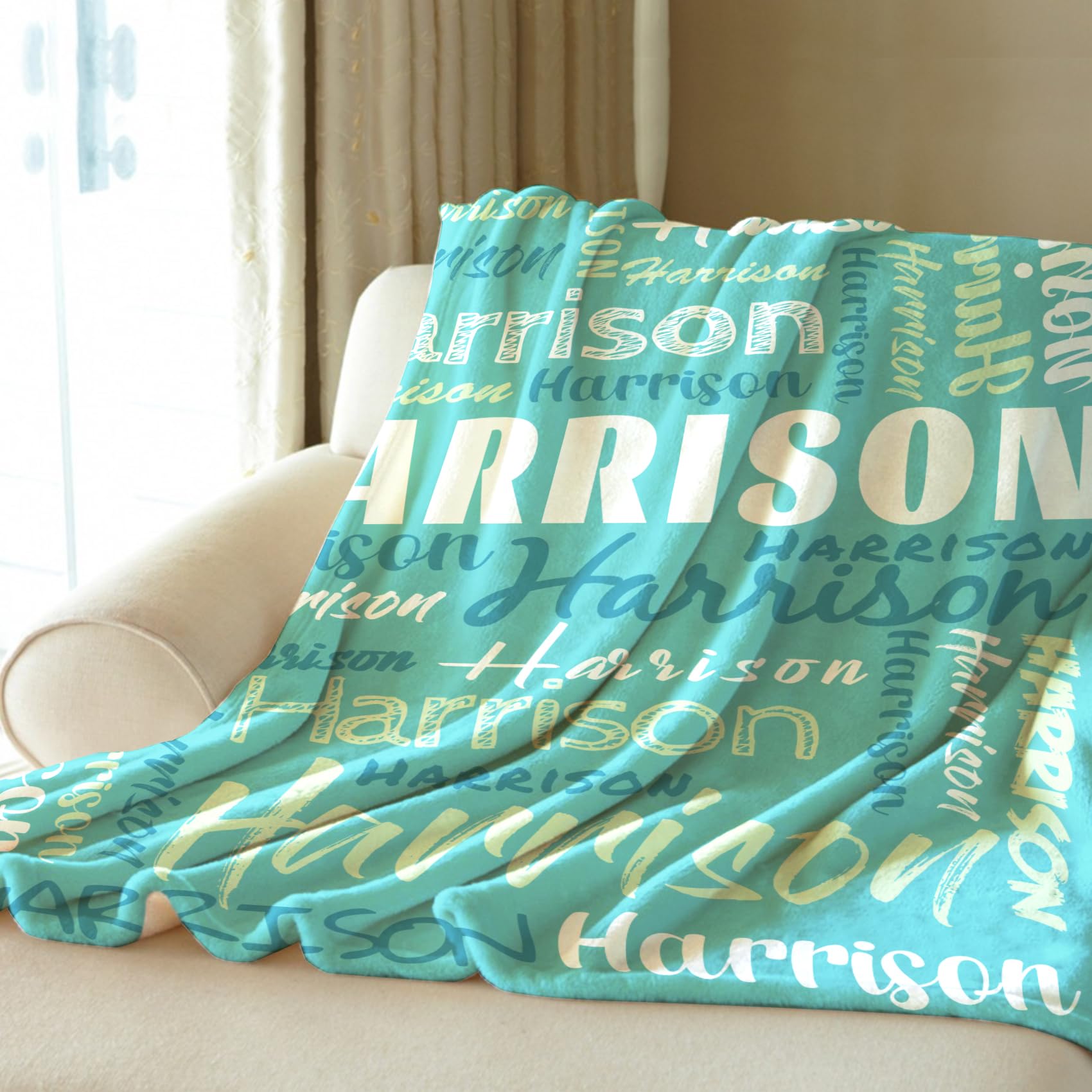 Personalised Baby & Kids Blankets, Name Blankets, Personalized Throw Blankets for Kids Adults & Families - Gift - Image 6
