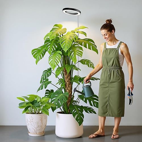 Luz de crecimiento negra, luces LED de espectro completo para plantas de cultivo en interiores con temporizador de 61216H, 3 modos de color, 5