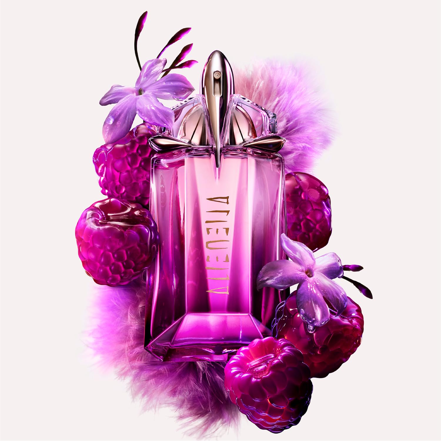 MUGLER Alien Pulp - Eau de Parfum Rechargeable Pour Femme - Floral Fruité Musqué - Accord Framboise Juteux, Extrait de Jasmin Crémeux et Musc Doux - Tenue Longue Durée - Spray Vaporisateur