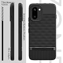 Pikkme Back Cover for OnePlus 15R 5G Soft Grip 3D Hexa Cube Texture Silicone Bumper Case (Black) gallery image