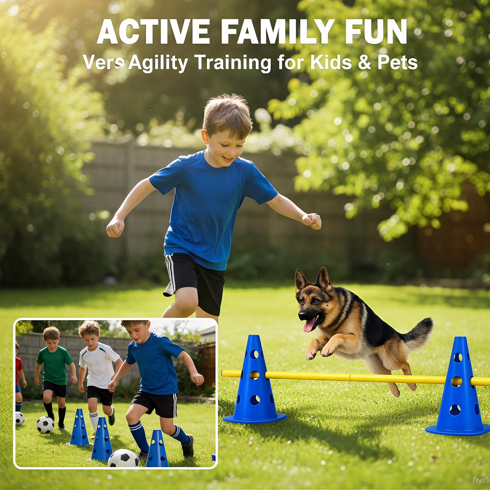 Agility Set Perros Mini Conos, Juego de Obstáculos para Perros Parkour, Obstáculos para Niños Agility Barrera de Obstáculos, Cono, para Entrenamiento de Mascotas, Ride de Obstáculos, Entrenamiento de