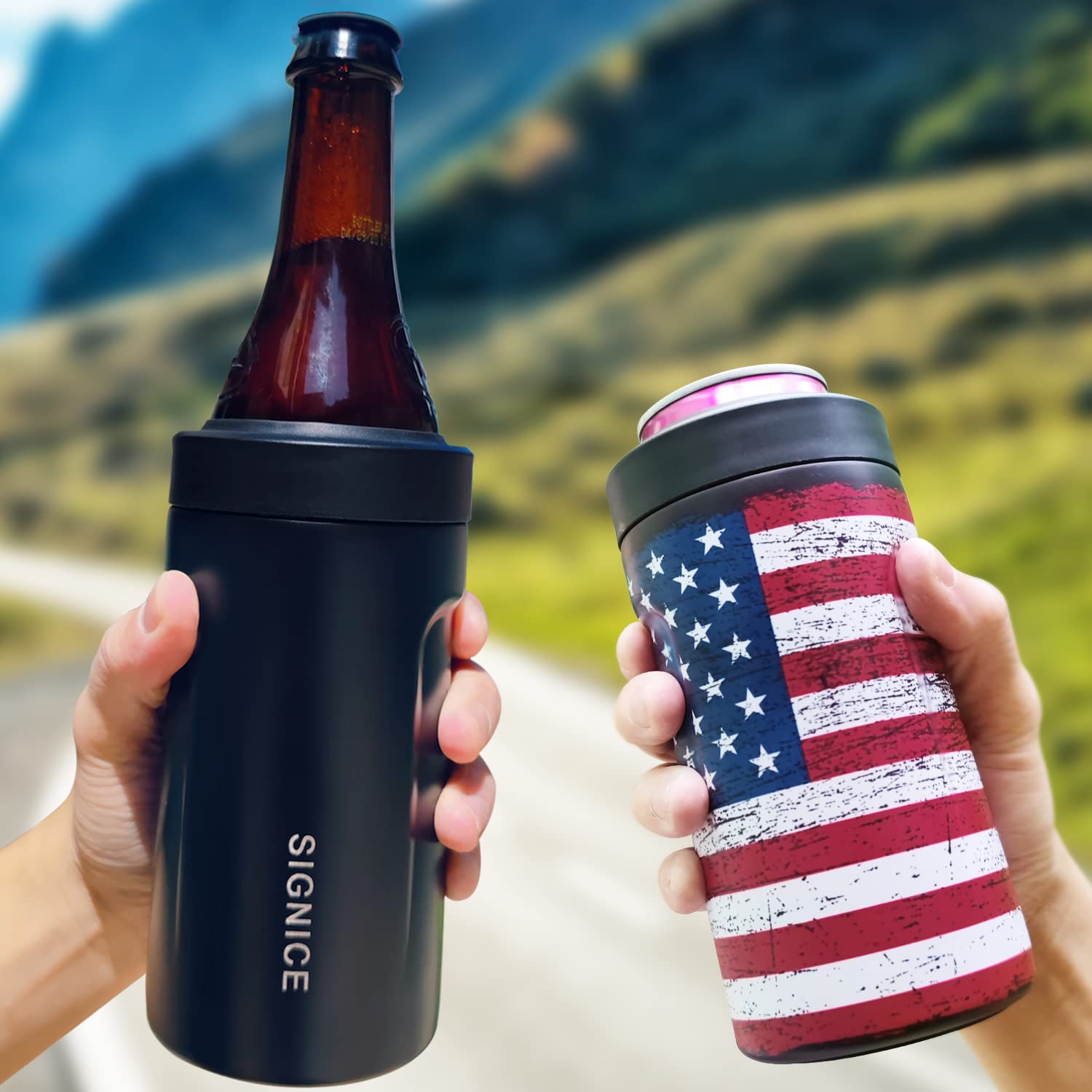 Amazon.com: 4 In 1 Insulated Universal Can Cooler with Lid
