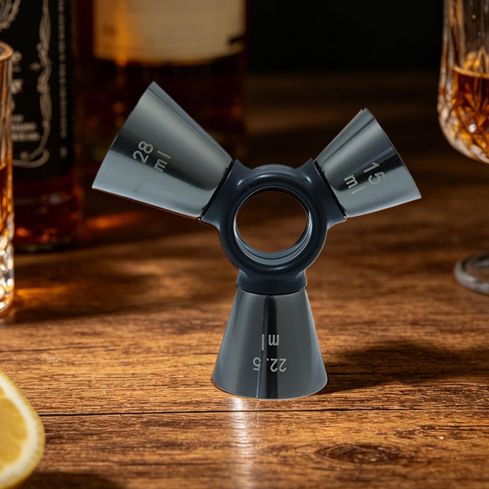 Jigger De Coctelería Medidor De Acero Inoxidable Resistente Puntas