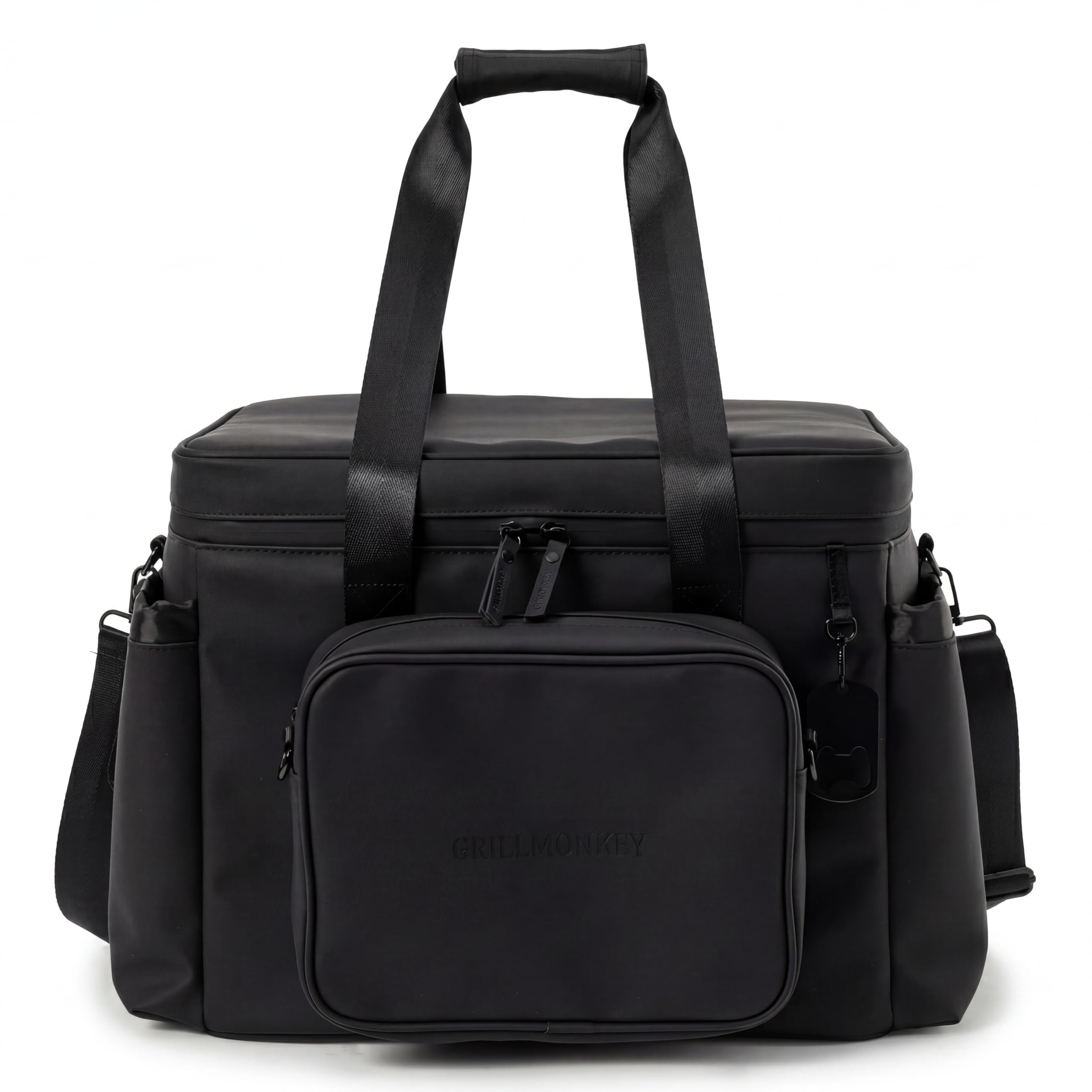 Bolsa isotérmica de 40 l con bolsillo frontal extraíble, bolsa térmica a prueba de fugas con abrebotellas, bolsa térmica aislada para camping, playa, picnic y festival
