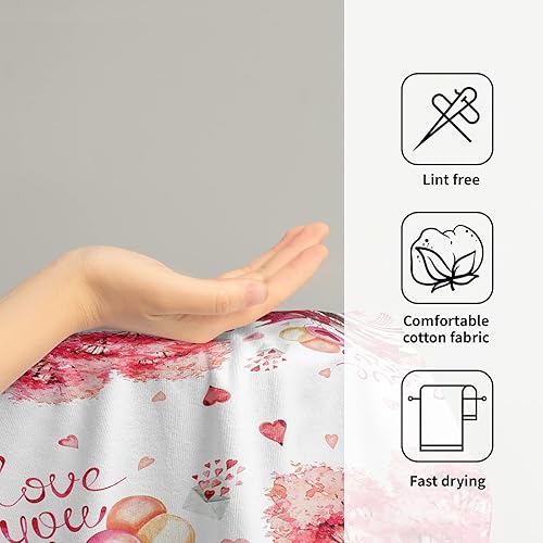 Vista 156 de Giwawa Juego de 2 toallas de mano de hojas marrones, toallas de baño bohemias suaves y delgadas, altamente absorbentes, decorativas, para cocina