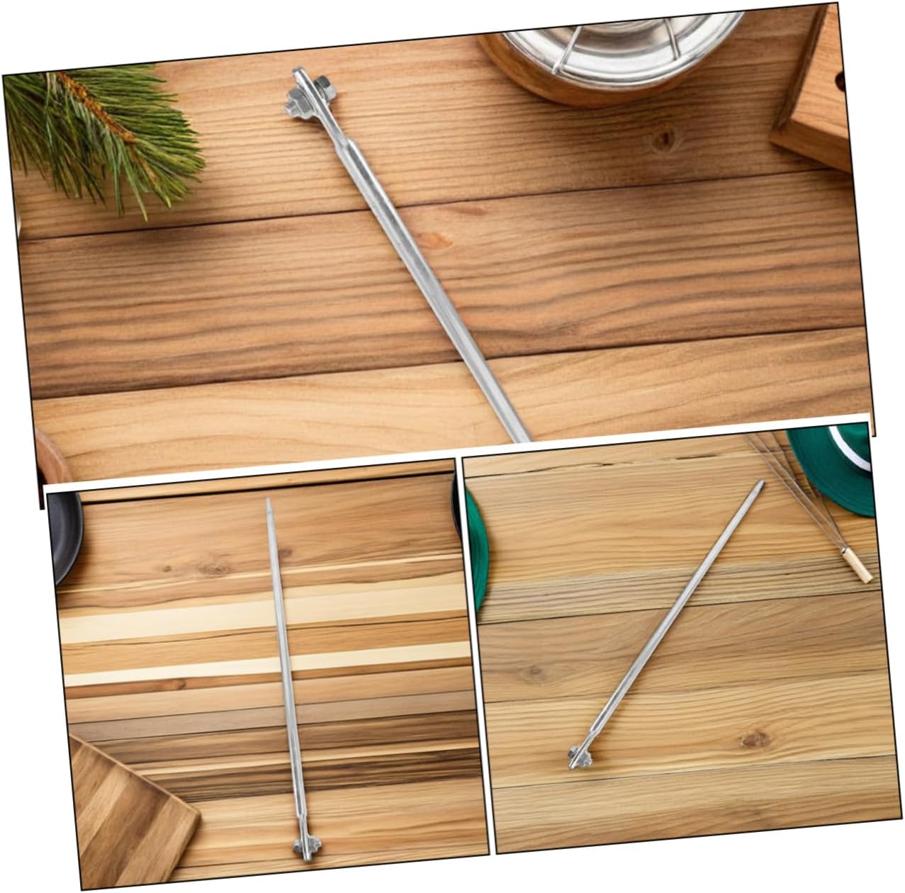 NUOBESTY 3pcs Grounding Rod Galvanized Earthing Rods for Home and Industrial Use Durable Electrical Safety with Deep Soil Penetration and Wide Compatibility