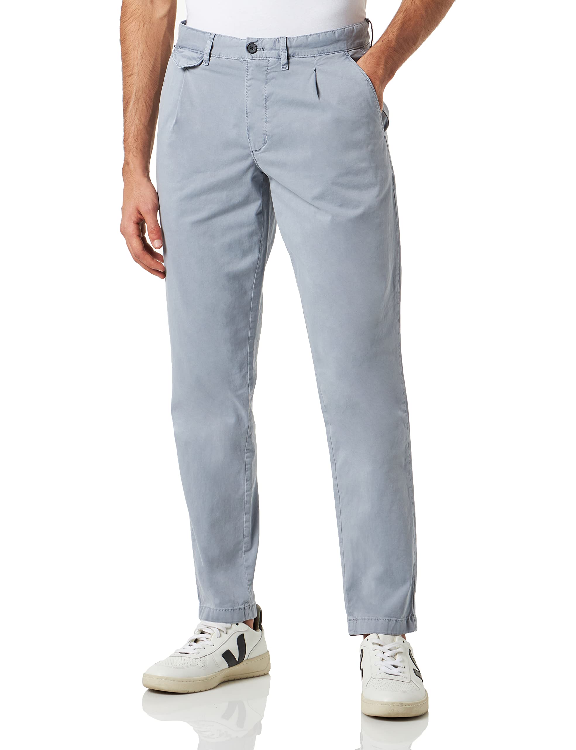 Tommy Hilfiger Herren Hose Chelsea Chino Premium Chino, Grau (Rich Grey), 31W / 36L