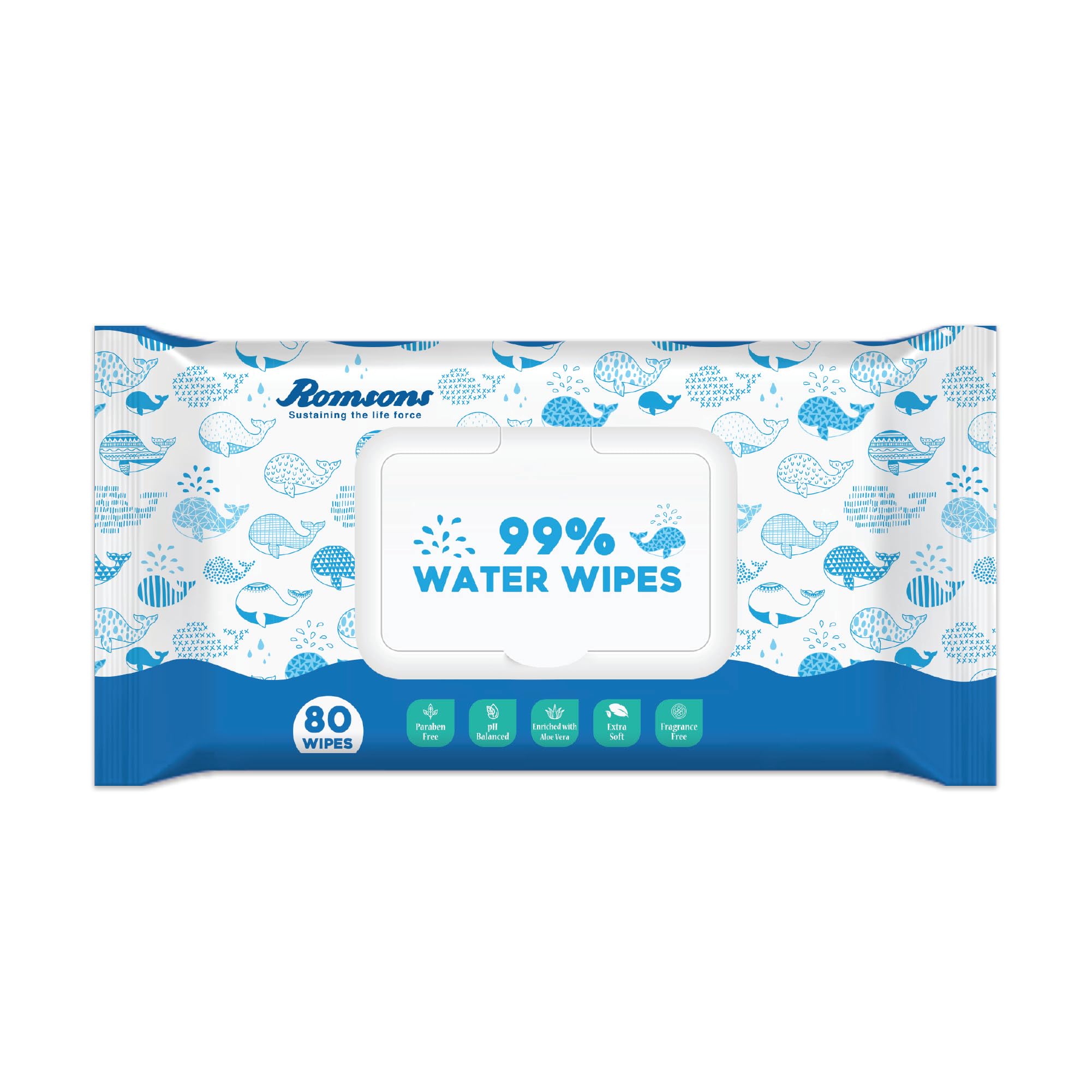 Dignity 99% Water Wipes Enriched with Aloe Vera and Extra Soft, 150 x 200 mm (Pack of 1) 80 Wipes-image-49