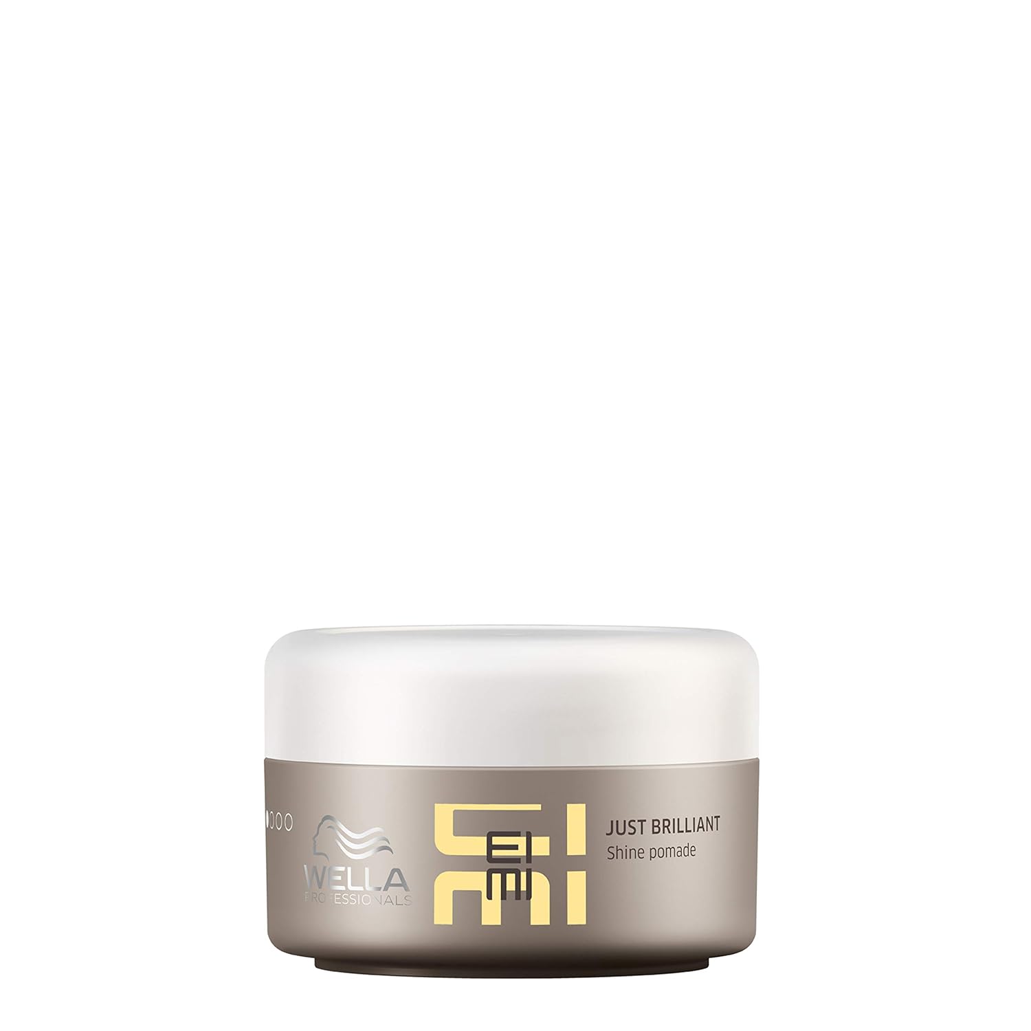 Wella Professionals EIMI Just Brilliant | Shine Pomade | Smooth, Shiny Hair Styling Results | Anti-Frizz & Humidity Resistant | Light Hold Molding Paste | 2.5 Oz