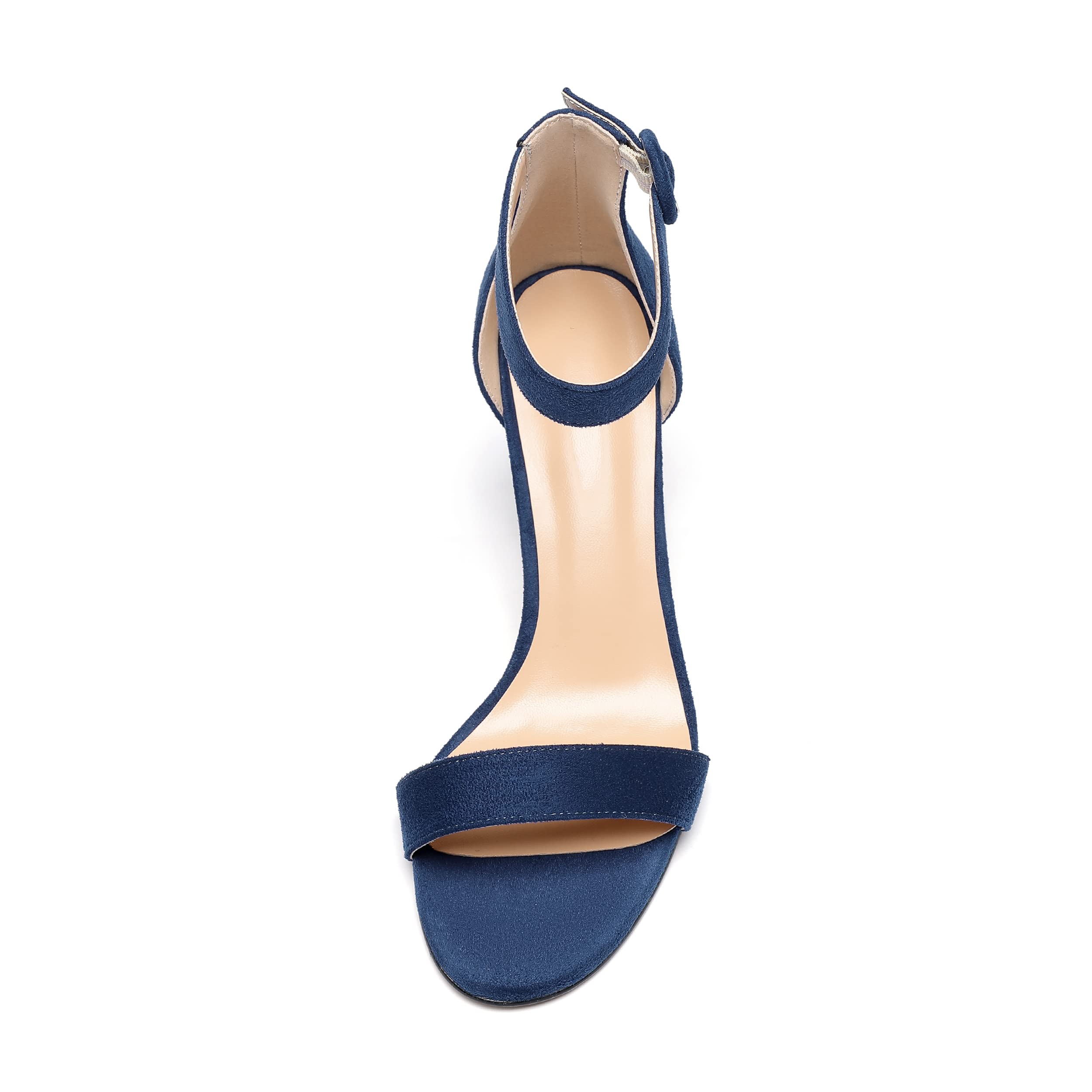 EDEFS Sandali col Tacco Donna Stiletto a Fibbia Peep Toe Scarpe da Sposa