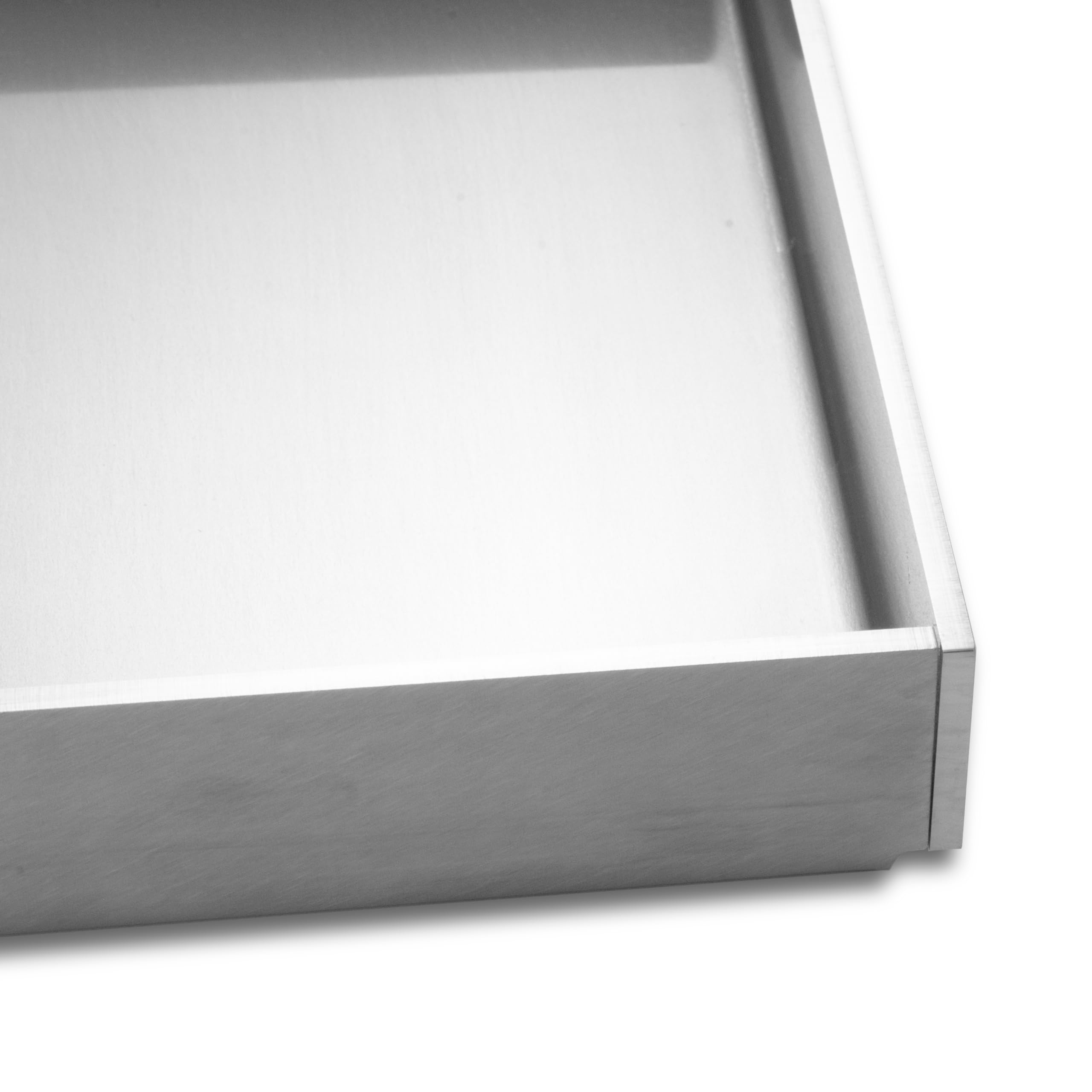 Plancha Edelstahl Grillplatte - passend für Burnhard Fred - Medium 41,5x23,5cm | 4mm Massiv