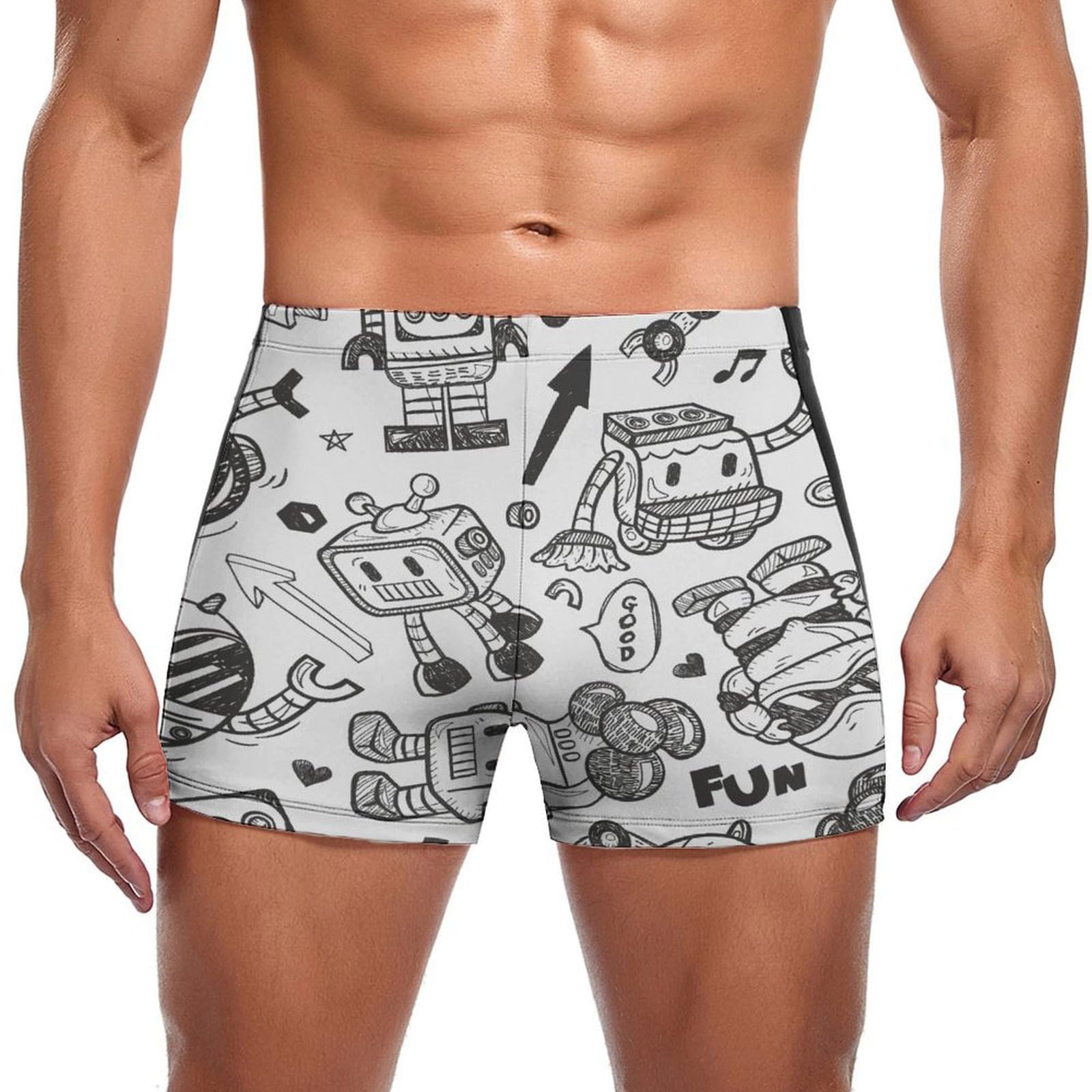 Boxer de bain gris homme idéal pour vos vacances à la mer