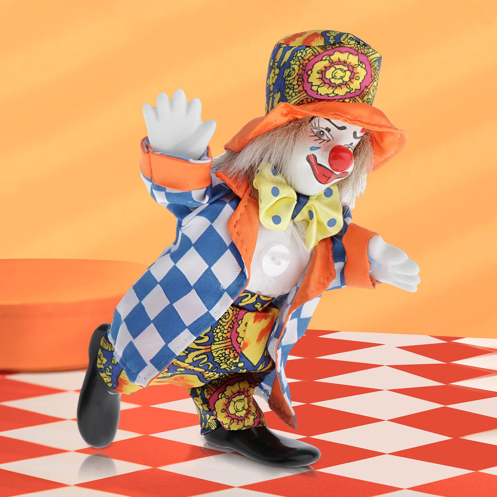 Fenteer Porzellan-Clownpuppe – Bunte Desktop-Deko Fürs Zuhause Oder Büro, 25 Cm Hoch