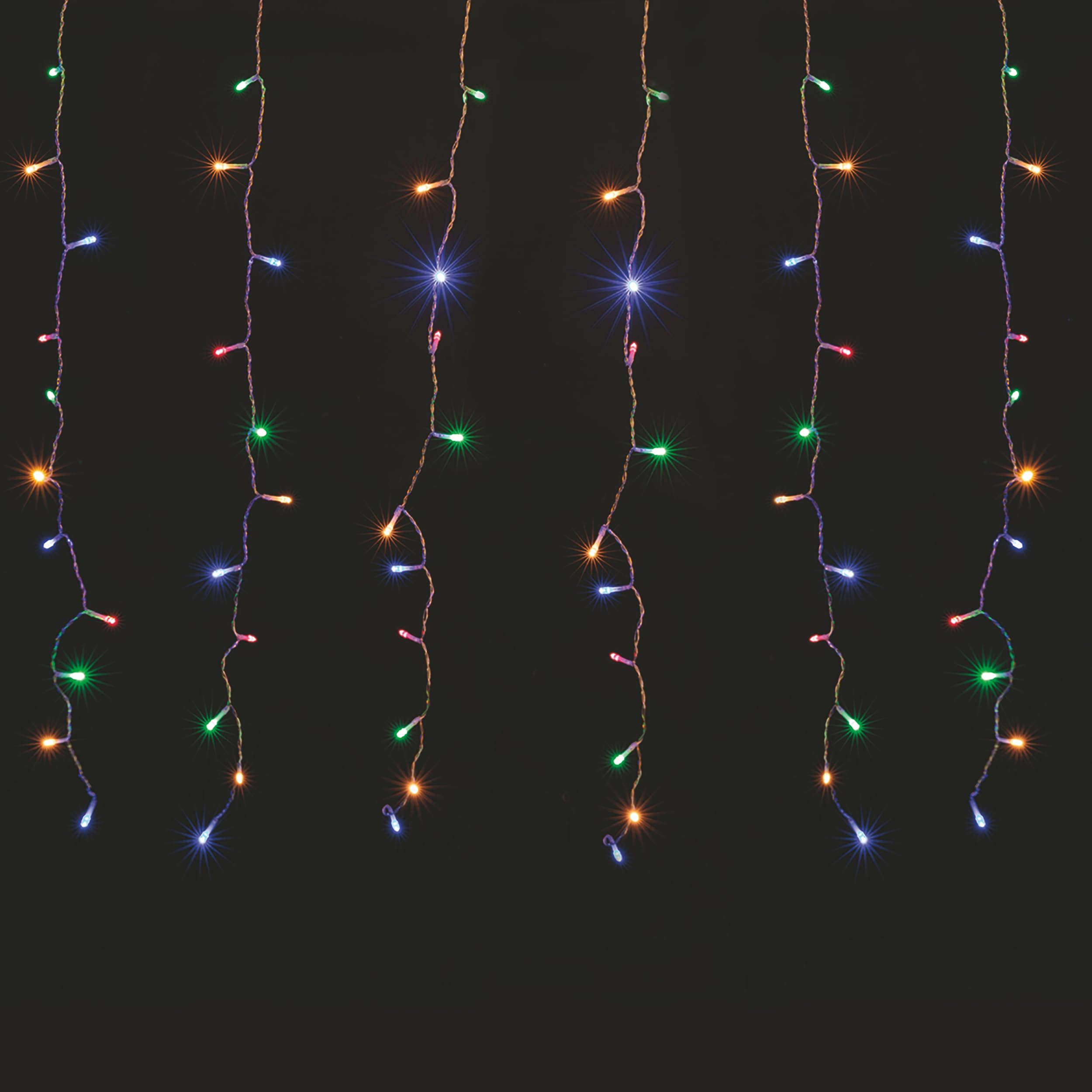 Tenda 1440 led multicolor, 120 stringhe, 8 giochi luce, uso esterno 800x100 cm, Santa's House by Kooper