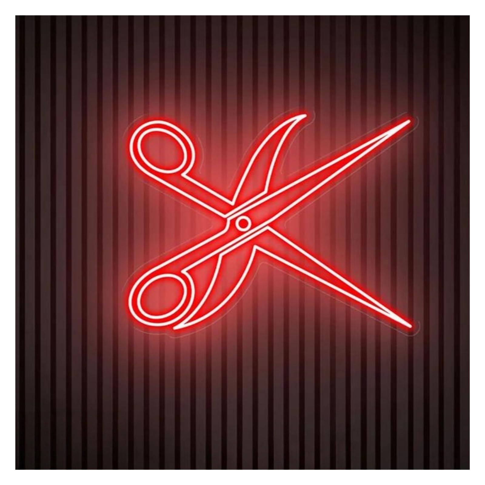 Shouxi G Sign Lamp Scissors Neon Sign Scissors Light Barber Shop Logo Neon Sign For Business Welcome Ligts Neon 50Cm(G)