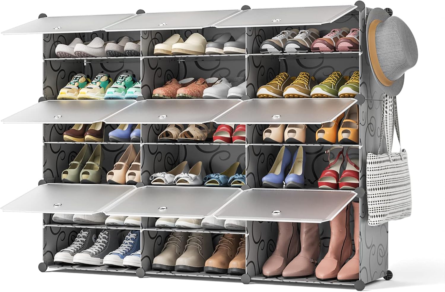Shoe Rack, 6 Tier Shoe Rack Organizer 32 Pairs Shoe
