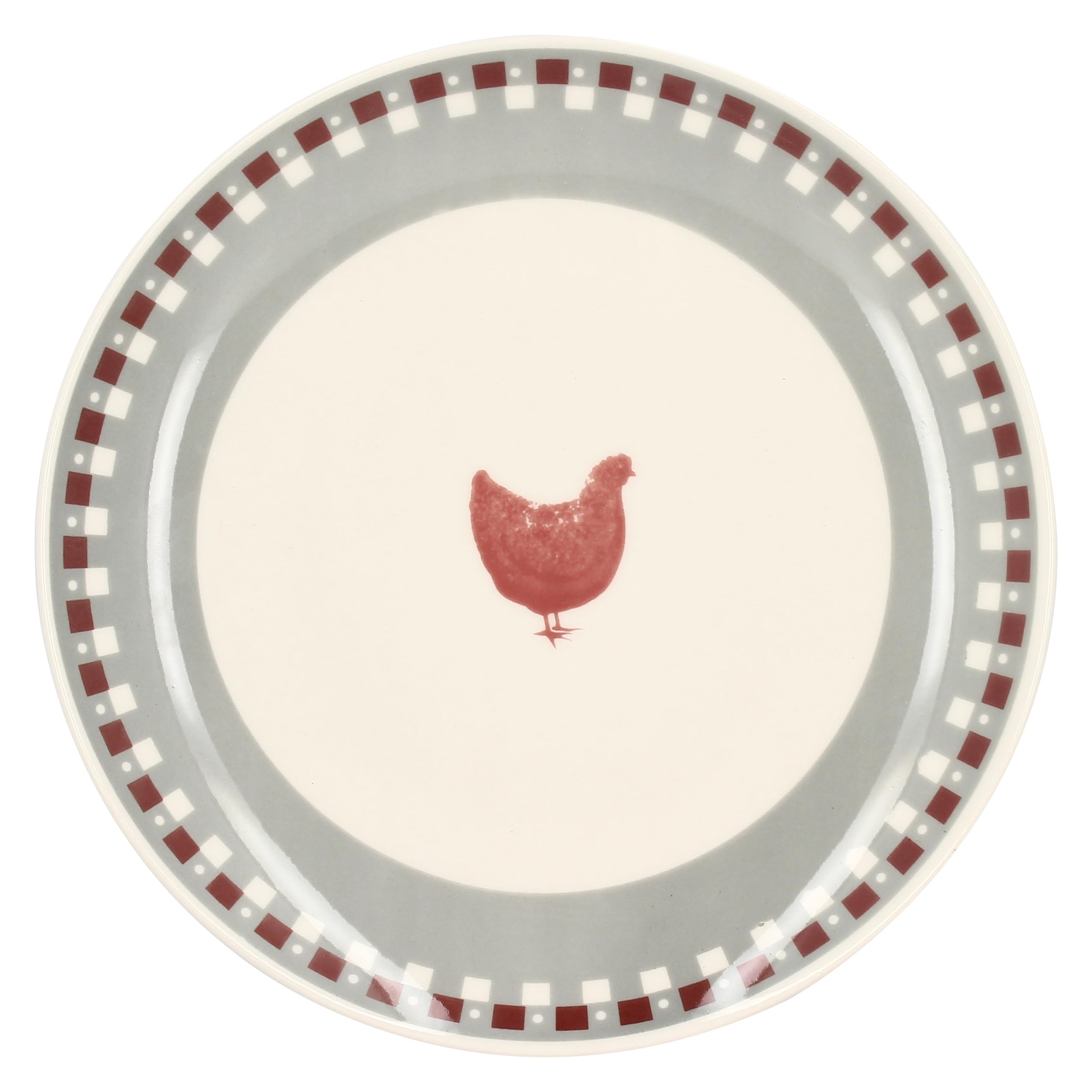 NOVASTYL - Lot 6 assiettes plates gallina 26cm en grès - 2614810