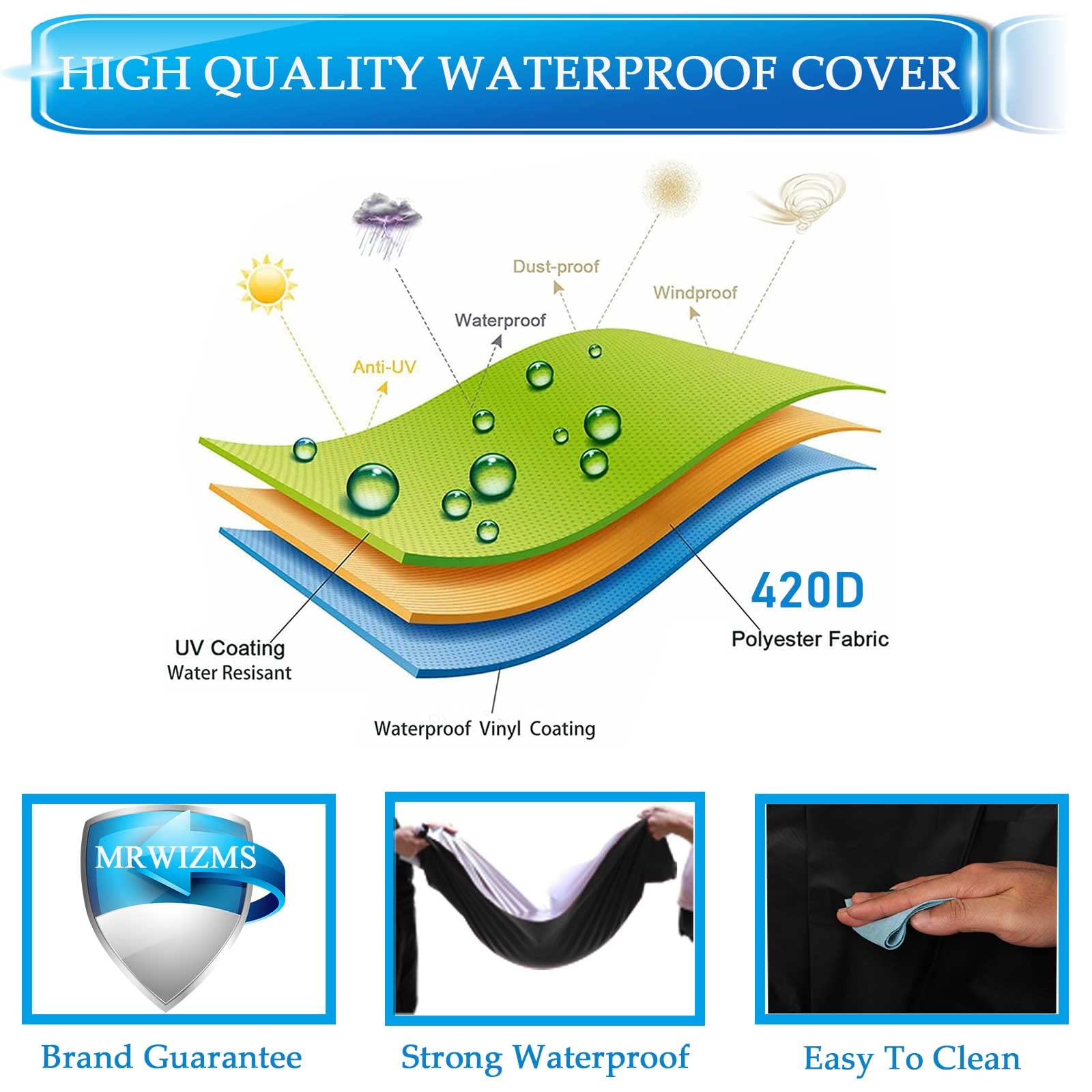Coperture Protettive Stufetta a Gas per Interno, Stufe Portatili Cover Protettiva, Telone Stufe Portatili in Tessuto Oxford 420D, Copertura Protettiva per Riscaldatore a Gas (50x80x60cm)