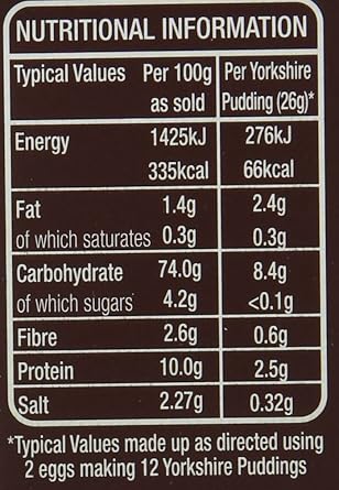 Goldenfry Original Yorkshire Puddings and Pancakes Mix 142 g (Pack of 12)