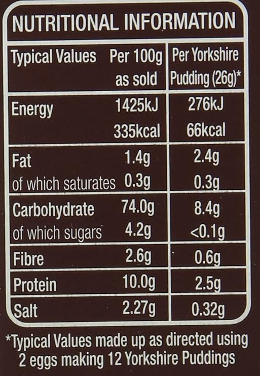 Goldenfry Original Yorkshire Puddings and Pancakes Mix 142 g (Pack of 12)