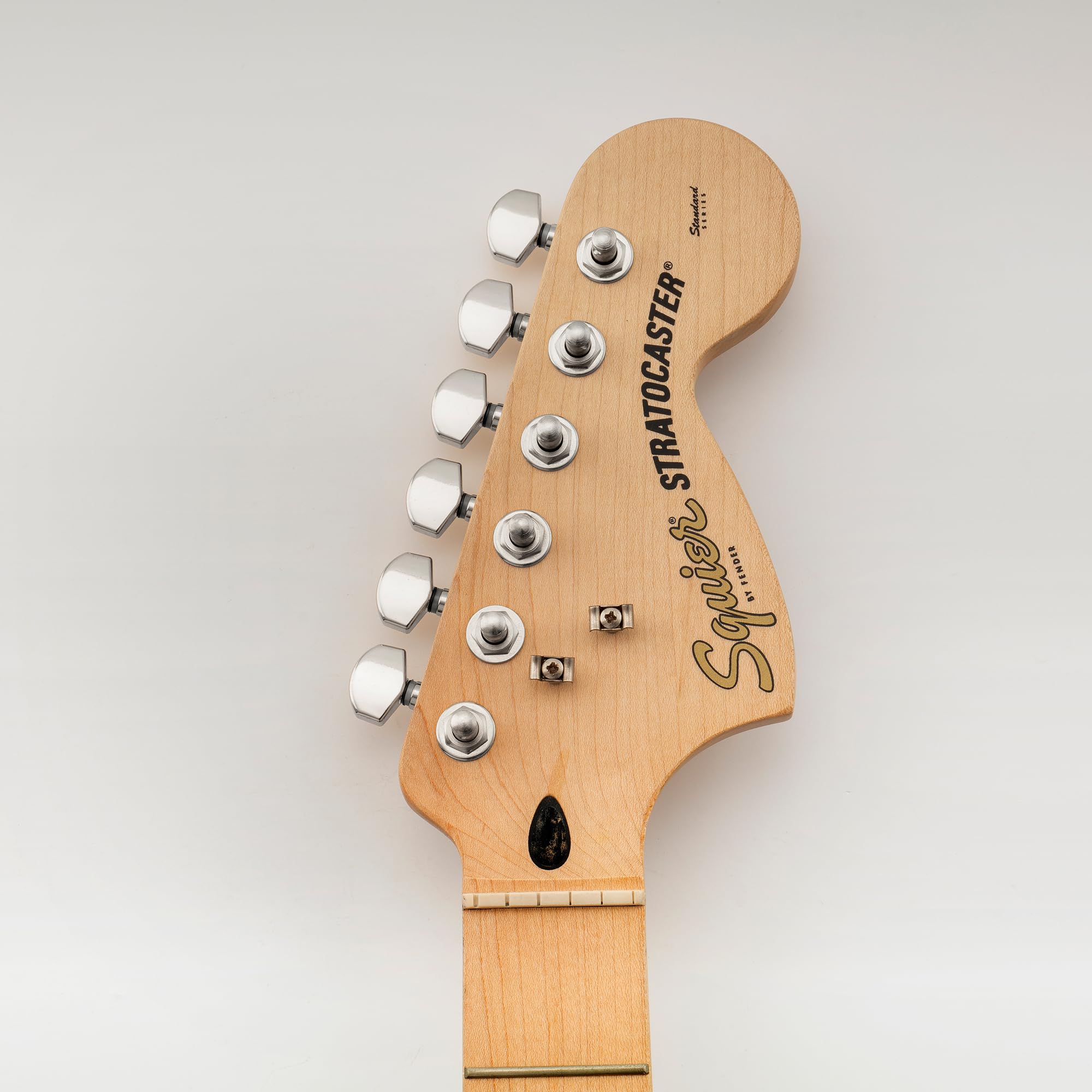 Musiclily Pro 6 en línea 2-Pin Clavijas de Afinación Bloqueo de Guitarra Clavijeros Bloqueantes para Guitarra Eléctrica tipo SQ Strat Tele, Cromado | Ratio, clavijas de afinación de cabezales de máquina, con botón hexagonal, para guitarra eléctrica SQ Str