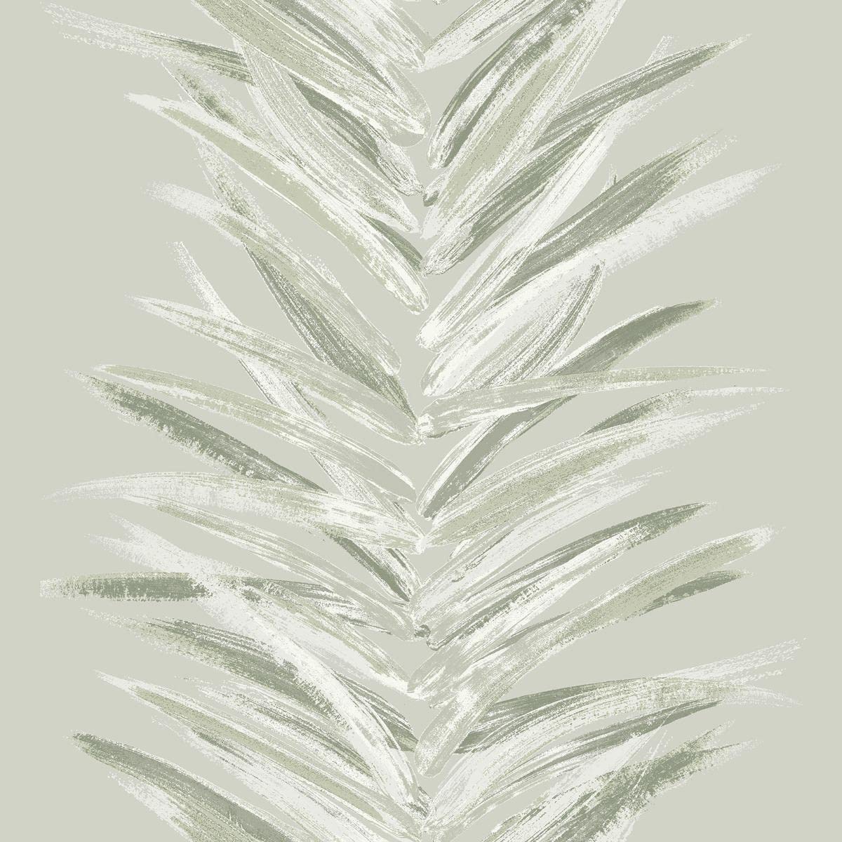 Dhara Leaf Stripe Wallpaper Olive Green Muriva 191502