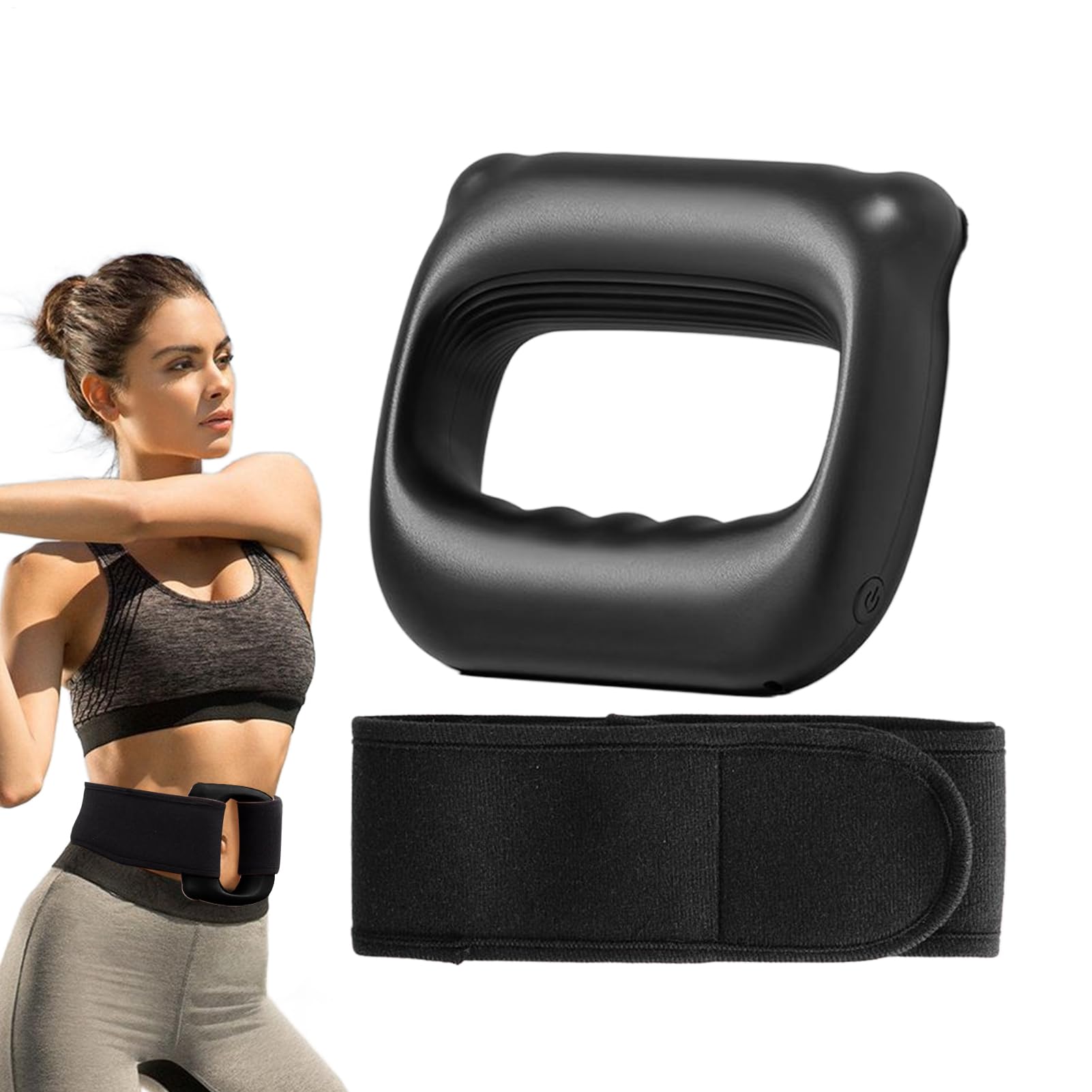 Vibrationsmassagegerät, elektrisches Sportmassagegerät, tragbarer elektrischer Massagering und Gürtel, Tiefengewebe-Muskelentspannungsgerät, ideal für die Erholung im Fitnessstudio, und