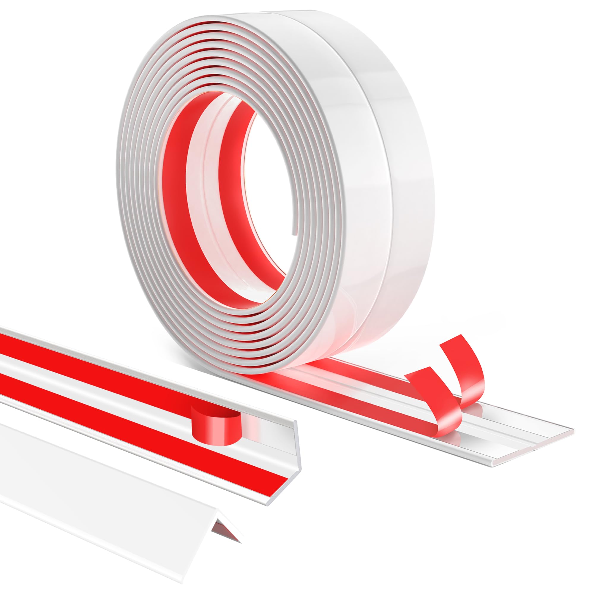 Mavionor Wall Corner Protector Peel and Stick Wall Molding Trim Flexible Self Adhesive Inside & Outside Wall Corner Guards Molding Trim for Wall Edge