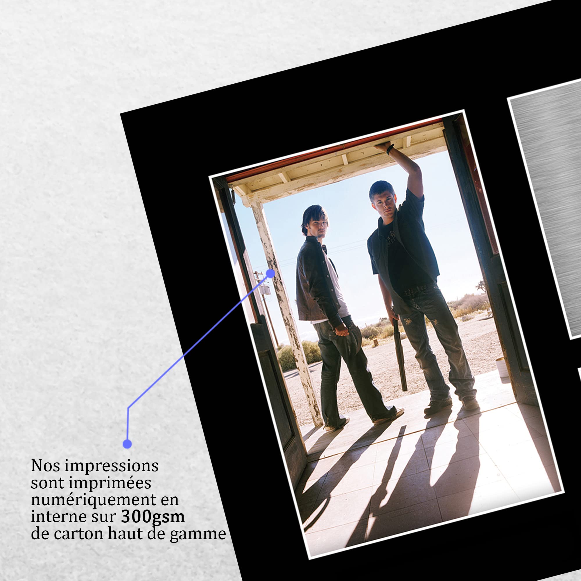 Supernatural A4 Autographe Photo Signé Jared Padalecki Jensen Ackles Cadeaux