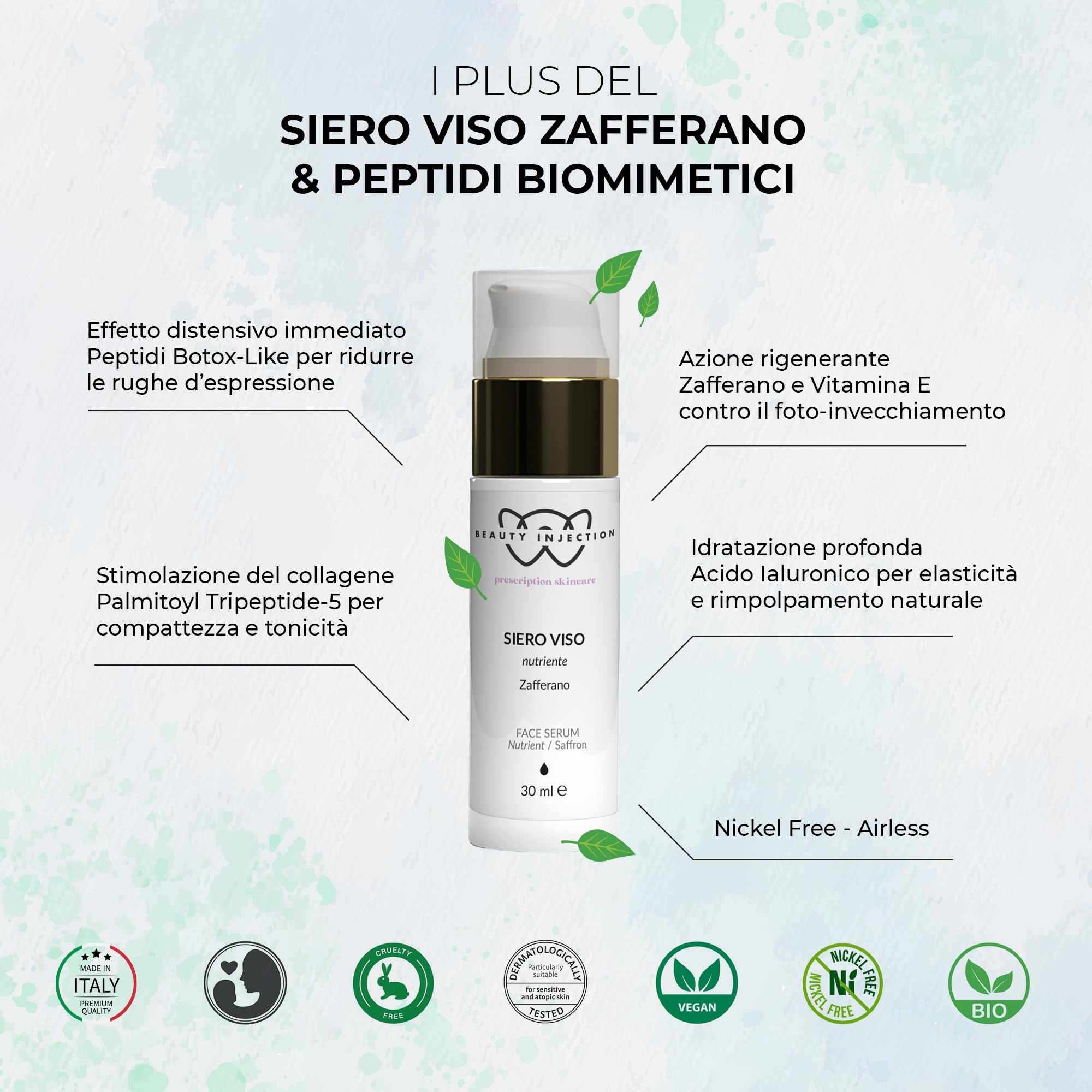 Wikirose Cosmetics szafran odżywcze serum do twarzy, 30 ml