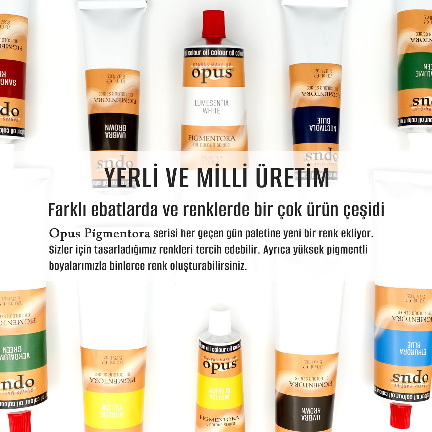 opus CANVAS MAKE UP Yağlı Boya 170ML Umbra Brown