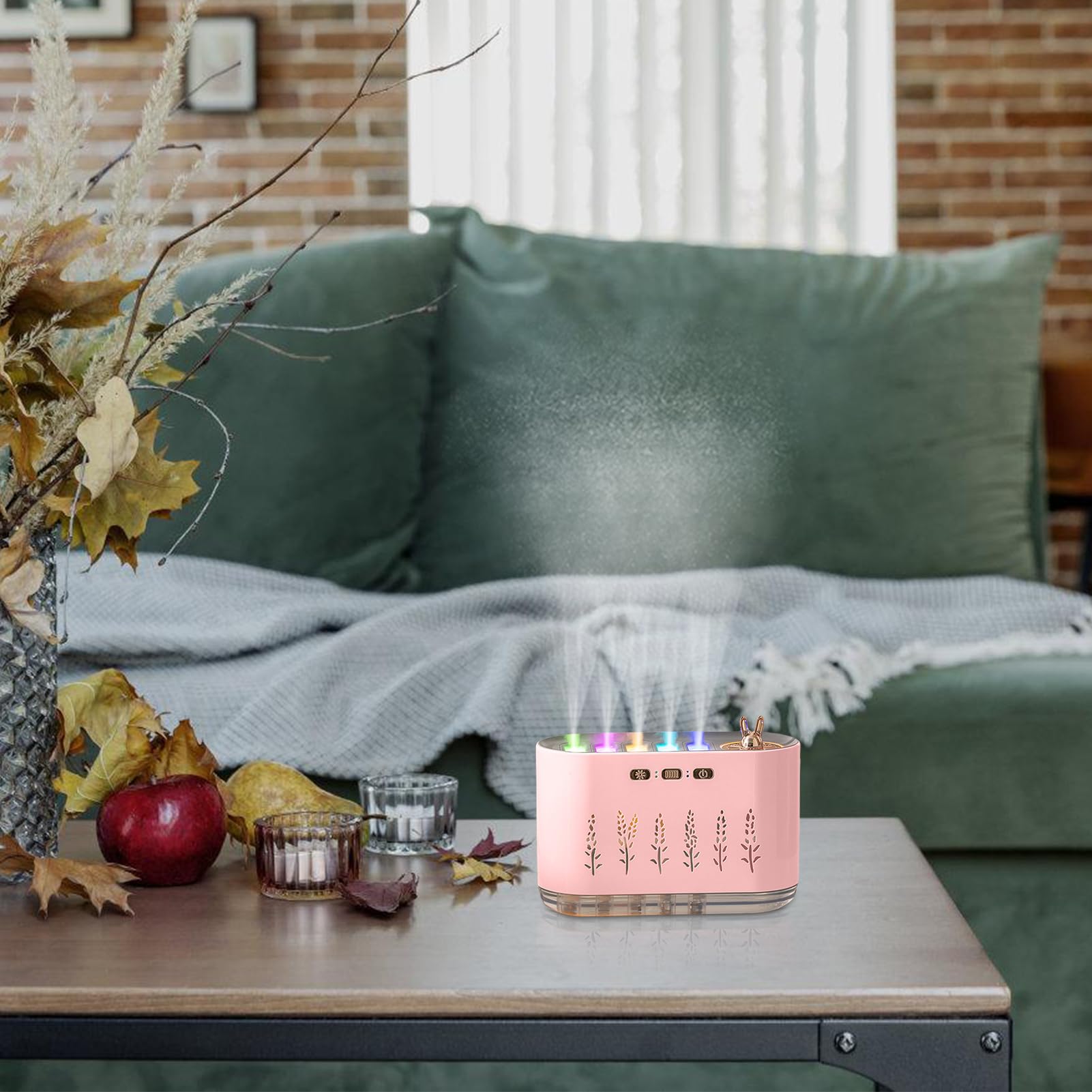 Piccoli umidificatori per camera da Funzione Aromaterapia Grande Capacità | Umidificatore Diffusore Per Aromaterapia Con Luce A 7 Colori Camera Dei Bambini, Casa, Ufficio, Aria Sec