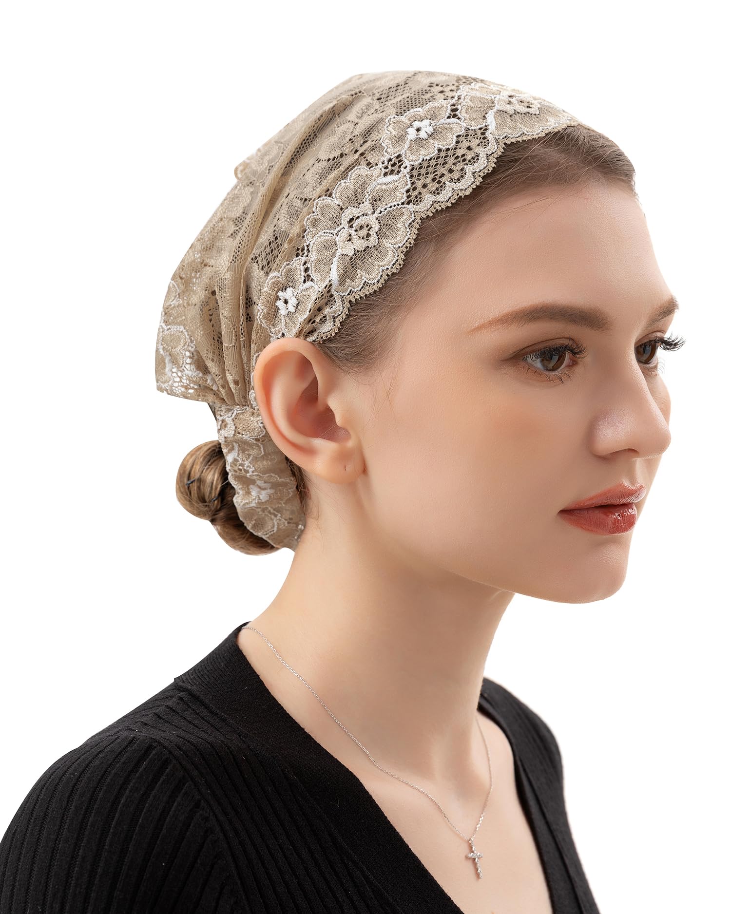 Amazon.com: PAMOR Stretchy Rose Lace Headband Floral Headwrap