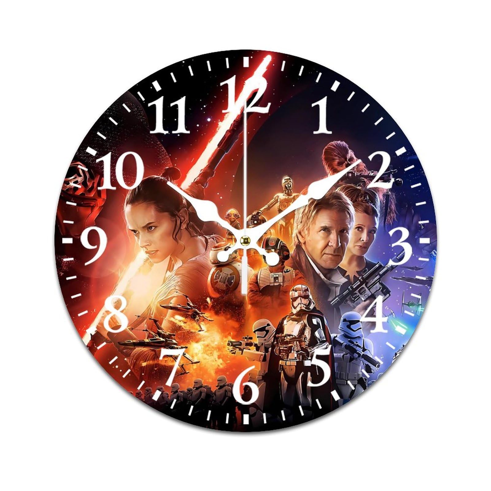 Amazon.co.jp: スターウォーズ 掛け時計 PVC壁掛け時計 静音 連続秒針