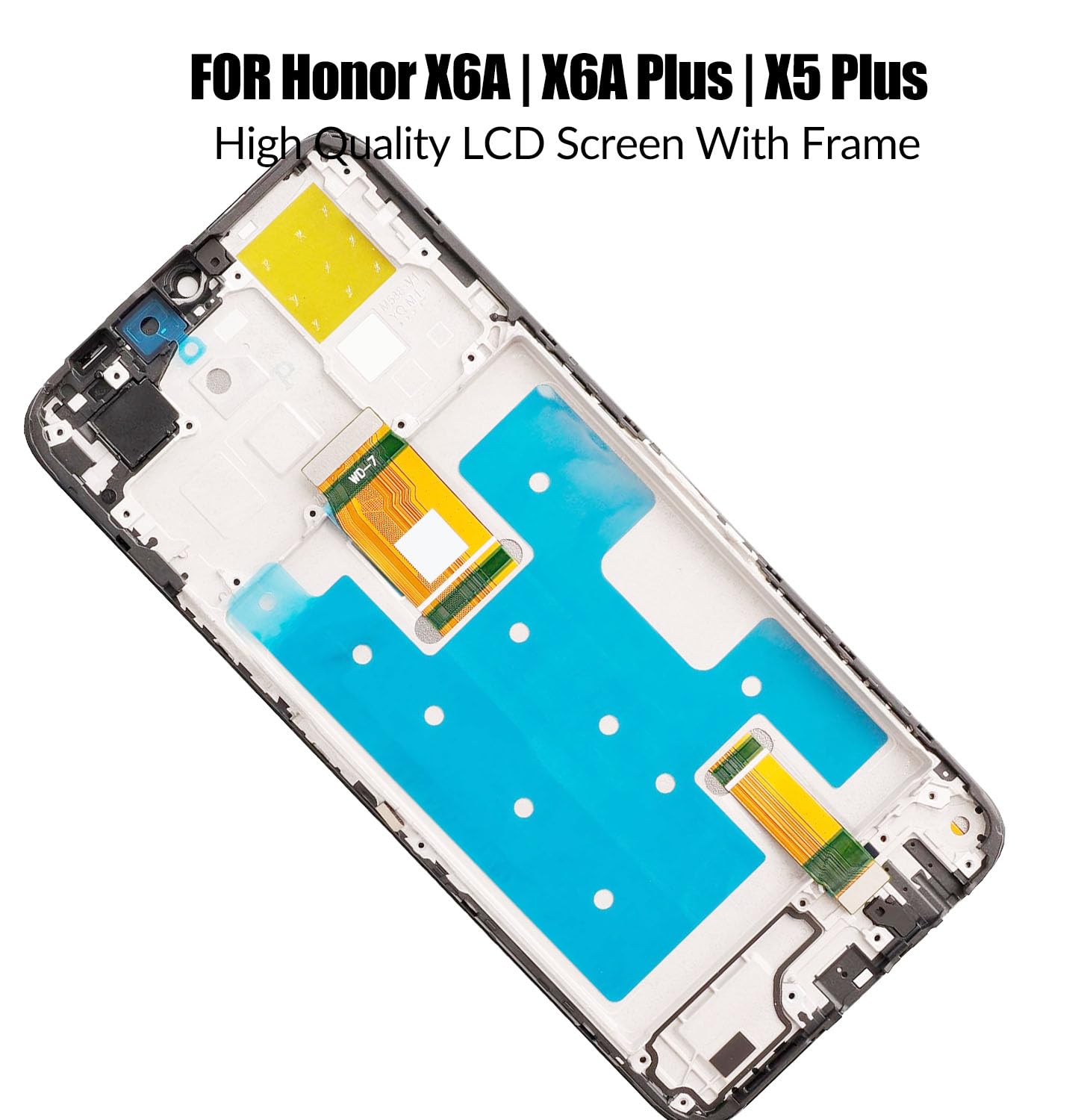 Écran de rechange pour Honor X6A | X6A Plus | X5 Plus avec cadre | WDY-LX1, WDY-LX2, WOD-LX1, WOD-LX2, WOD-LX3, LCD tactile, numériseur, avec kit de réparation