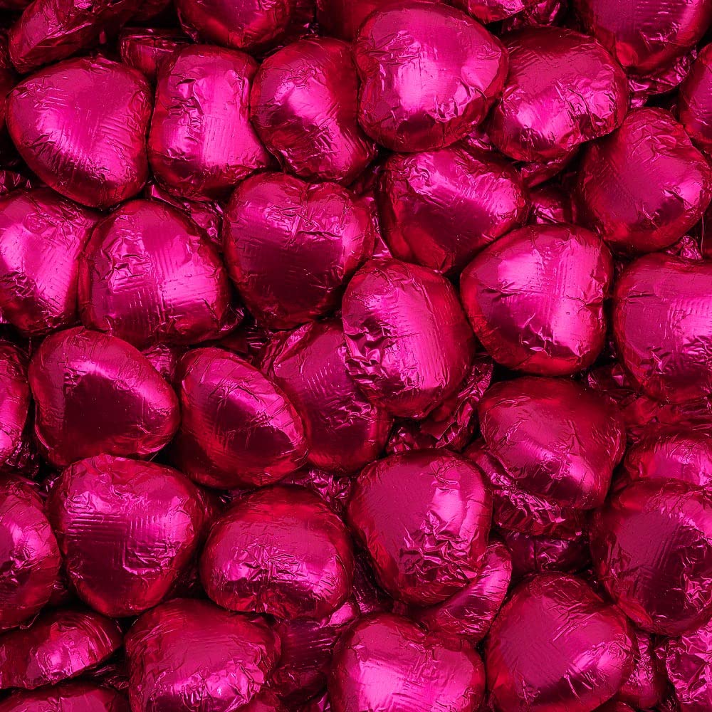 Italian Options Milk Chocolate Foiled Hearts, 50 Chocolates, Gold Foil — view 10