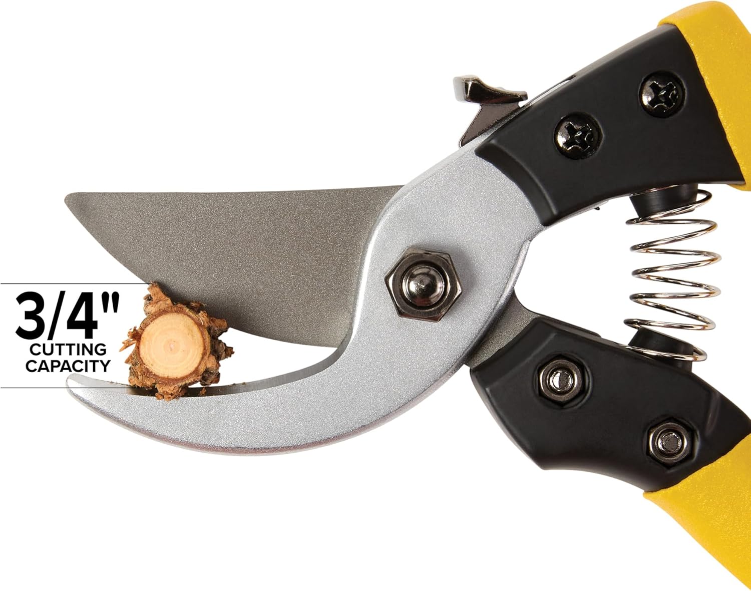Jameson Bypass Pruning Shears – 3/4″ Cutting Capacity, Ultra-Sharp Non-Stick Blades, Durable Cast Aluminum Frame, and Ergonomic Cushion-Grip