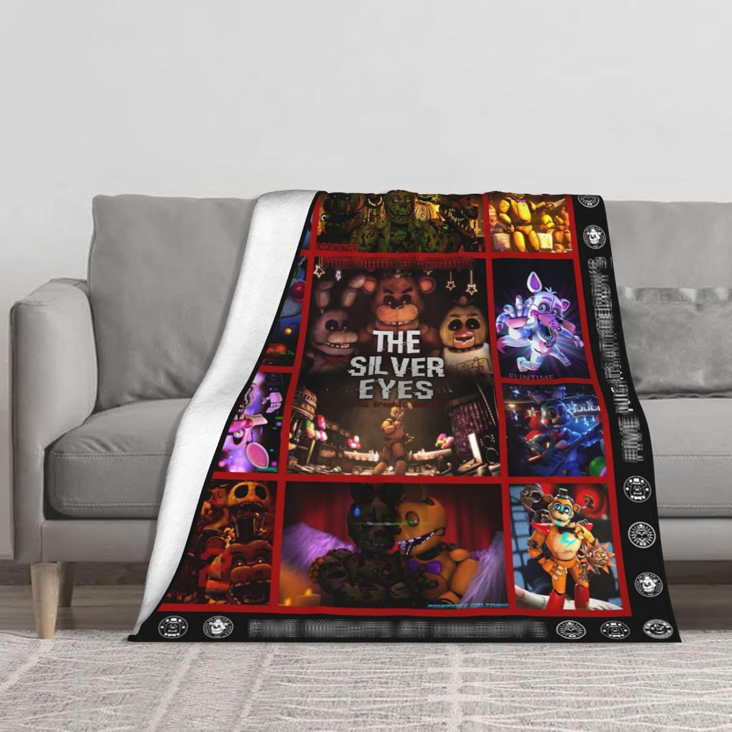 Manta De Punto Ultrasuave Y Acogedora De Fantasma A Cuadros De Halloween, Manta De Microfibra Esponjosa A Cuadros Para Cama, Manta Ligera En Ambos Lados Para Sofá, Cama, 50 X 60 Pulgadas