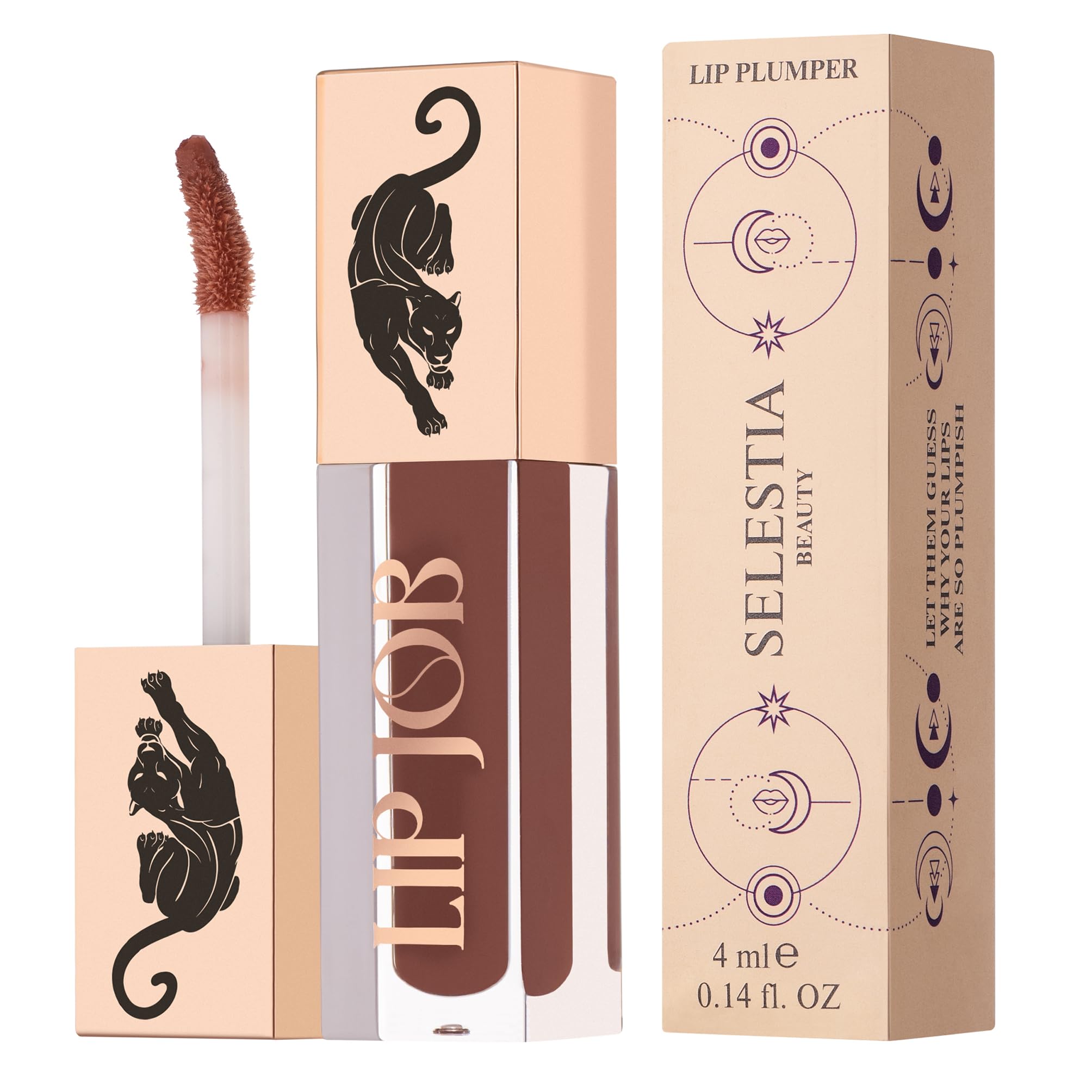 Lip Plumper Gloss – Lip Job – Glossy Finish, Hydrating & Smoothing Formula, 0.14 fl oz (Keep Me Satisfied)