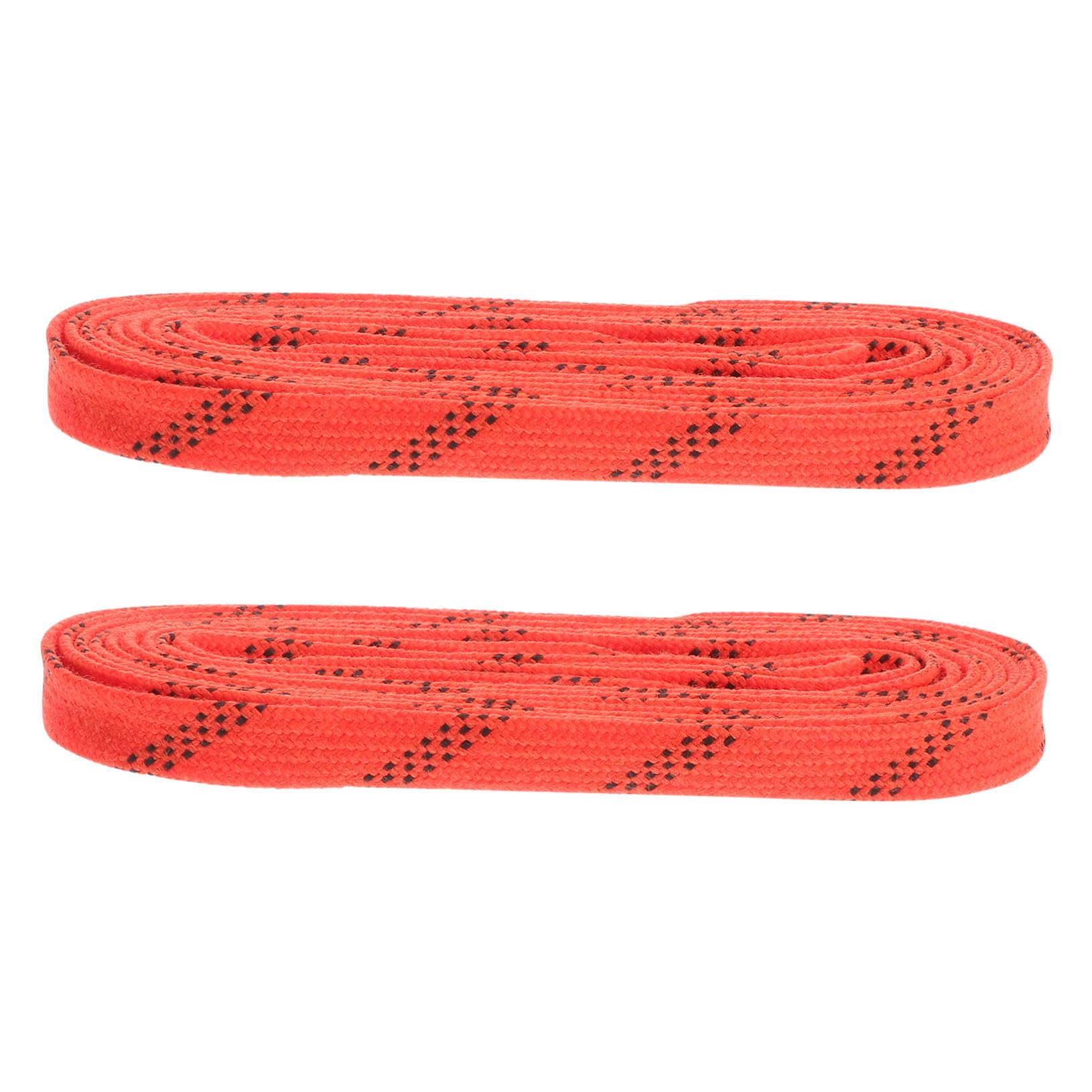 BESPORTBLE Cordones Largos para Patines de Hockey sobre Hielo, Anticongelantes y Resistentes Rotura, 96 Pulgadas, Color Naranja, para Uso en Deportes de Invierno