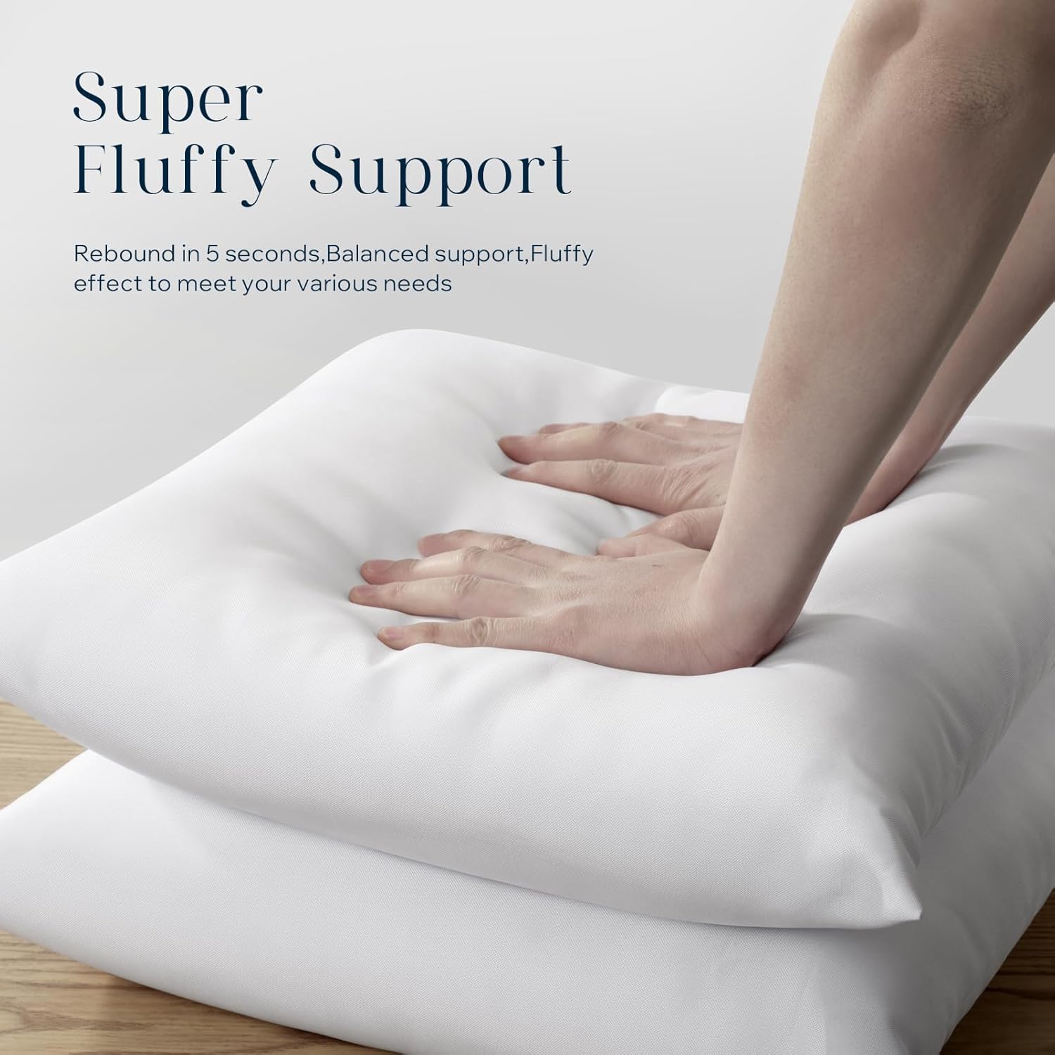 Phantoscope Pack of 4 Premium Outdoor Pillow Inserts, Dual Usage Waterproof Throw Pillows No Cover Needed, Decorative Couch Sham Cushion Stuffer Patio Couch Tent, White 18 x 18 Inches