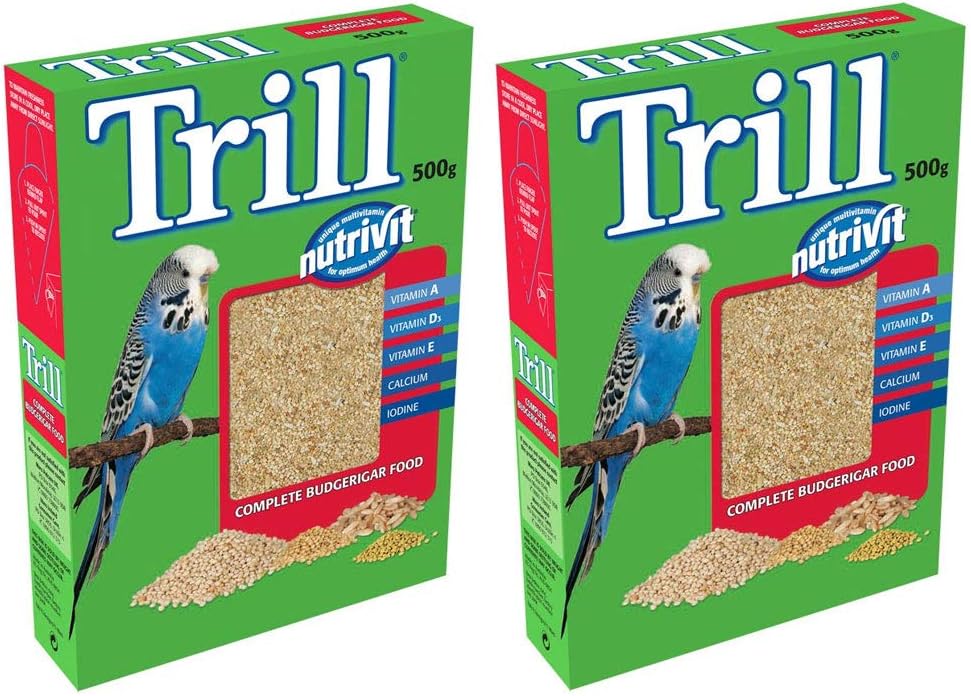Bird Supplies Trill Nutrivit Complete Budgie Food With Vitamins 500g (2