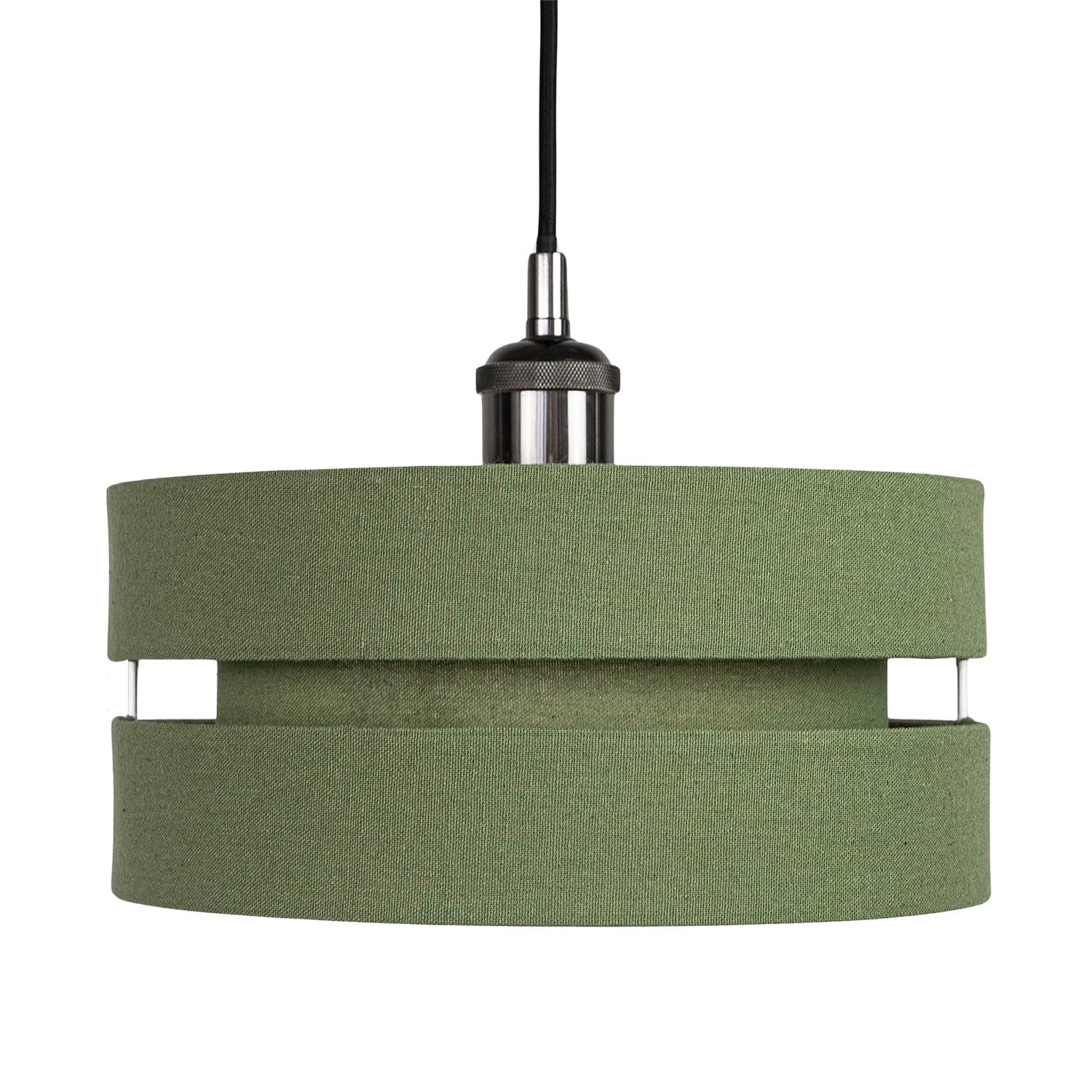 Happy Homewares - Pendant Light Shade - 10 inches - Olive Linen