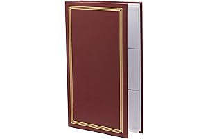 Red 3-Ring Photo Album for Seamless 4x6 Photo Storage
